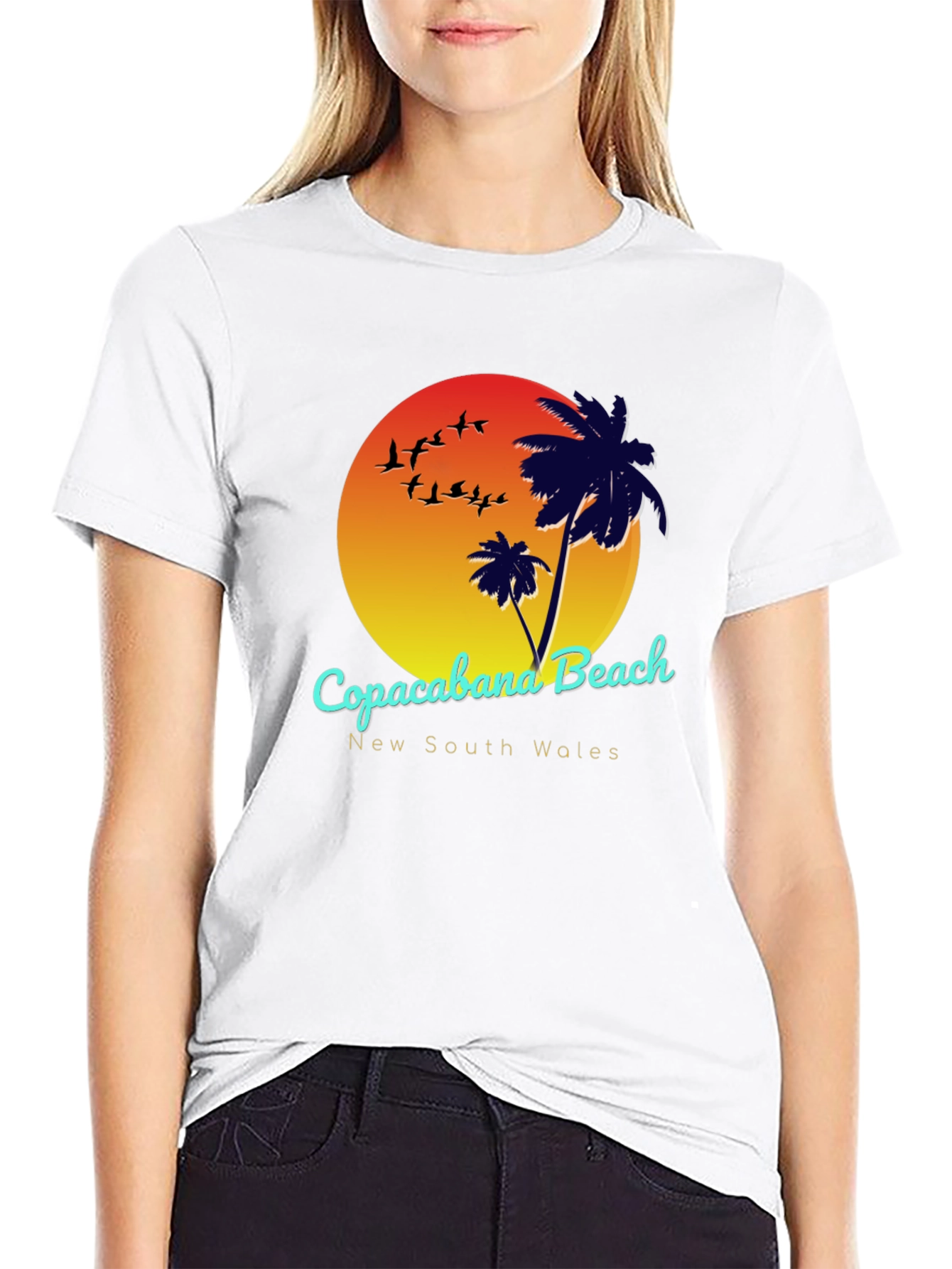 Copacabana Beach New South Wales Graphic T-Shirt
