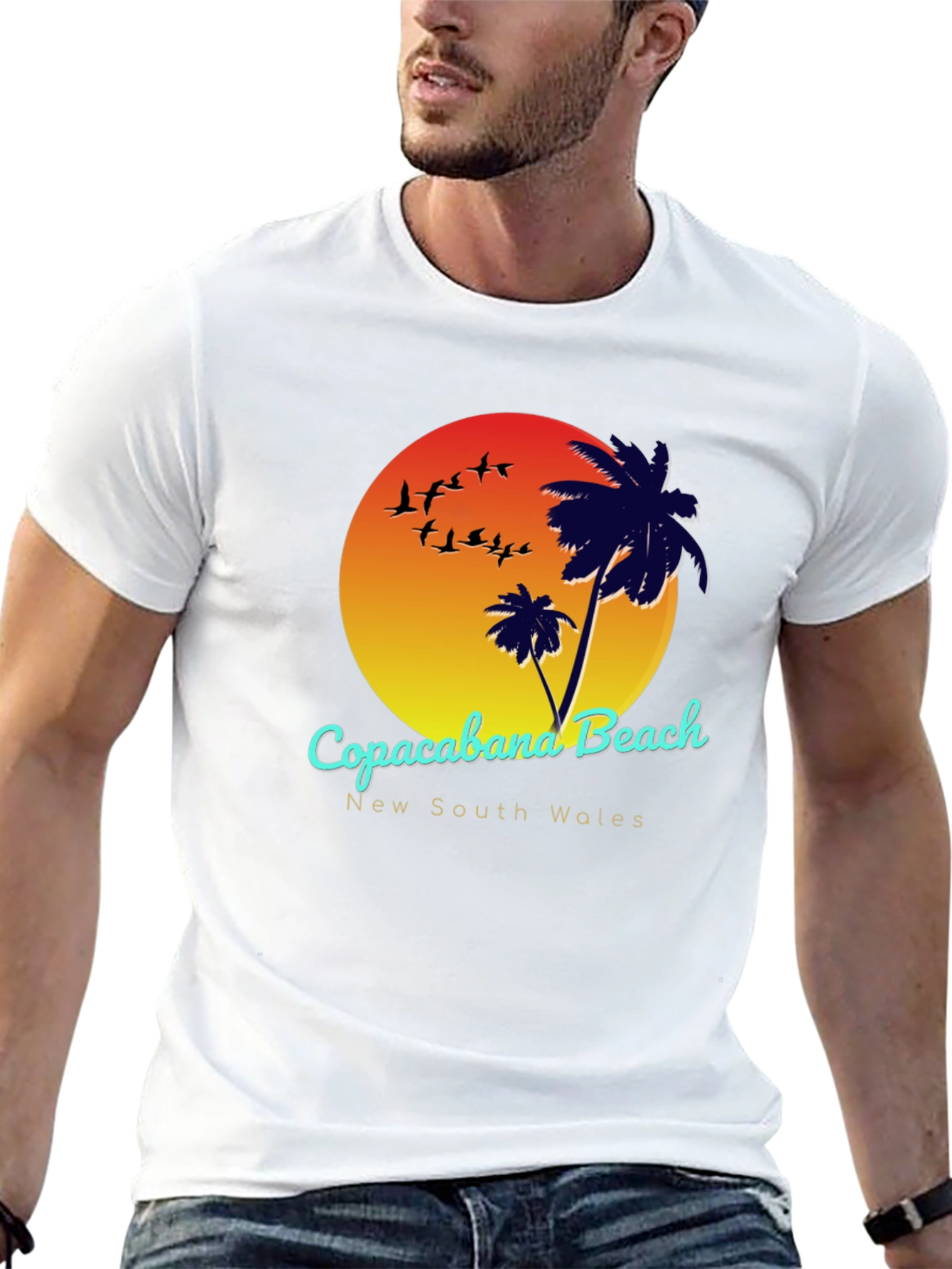 Copacabana Beach New South Wales Graphic T-Shirt