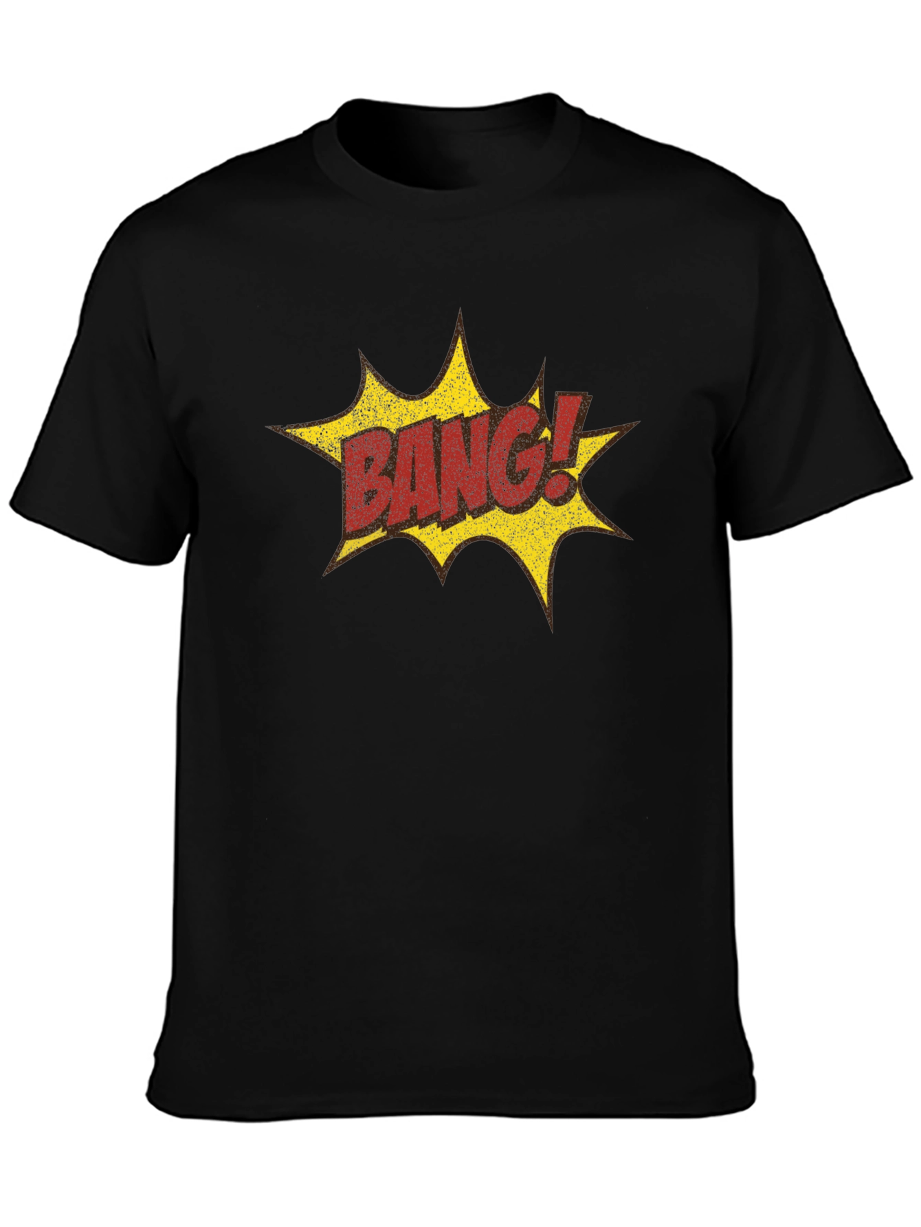 Bang! Graphic Print Black T-Shirt
