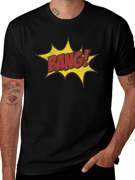 Bang! Graphic Print Black T-Shirt