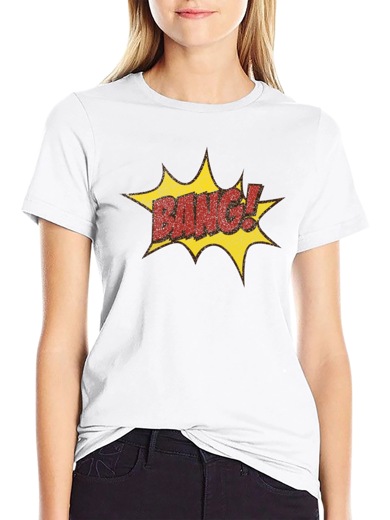 Bang! Graphic Print Black T-Shirt