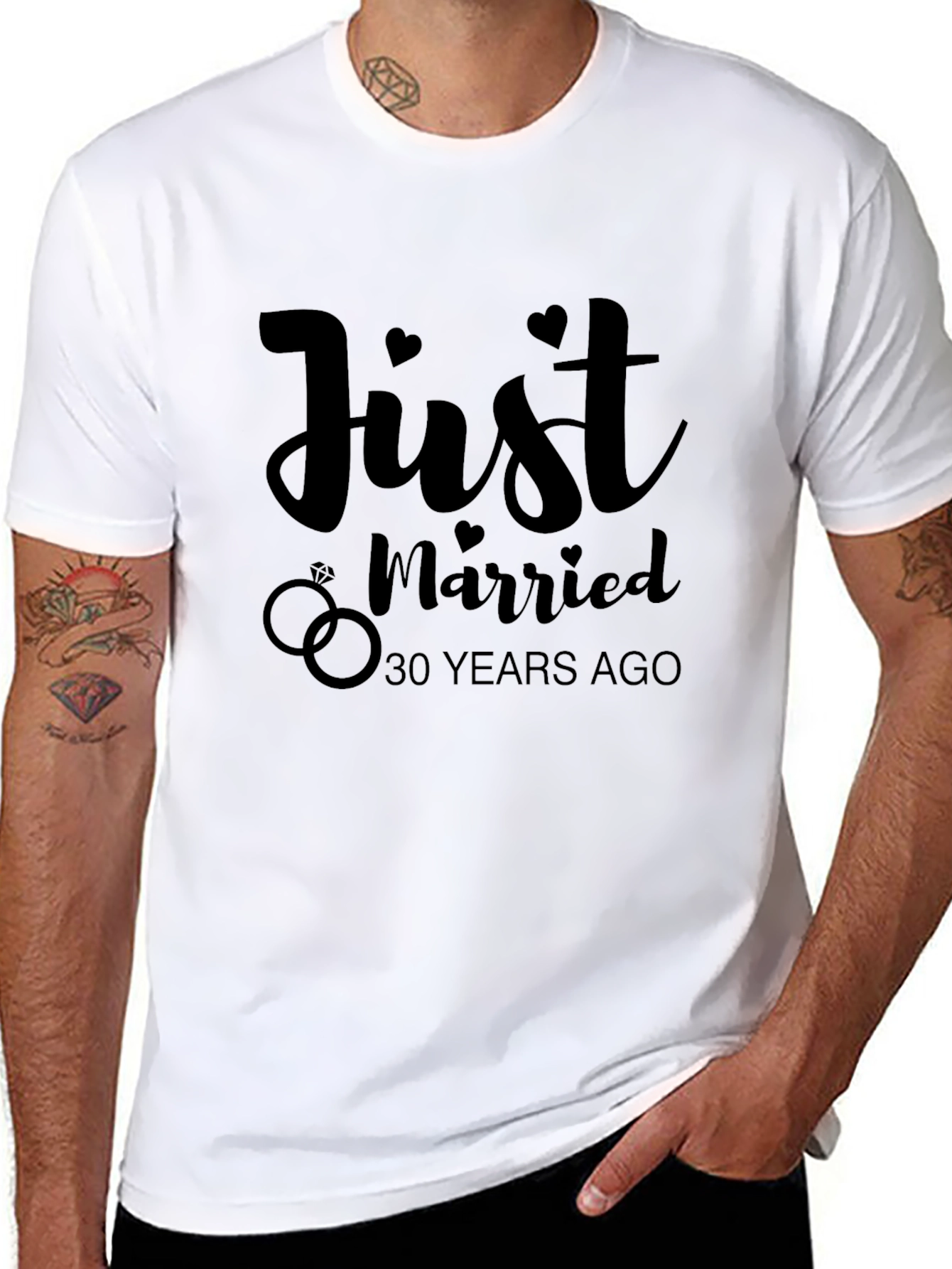 Just Married 30 Years Ago Graphic Tee