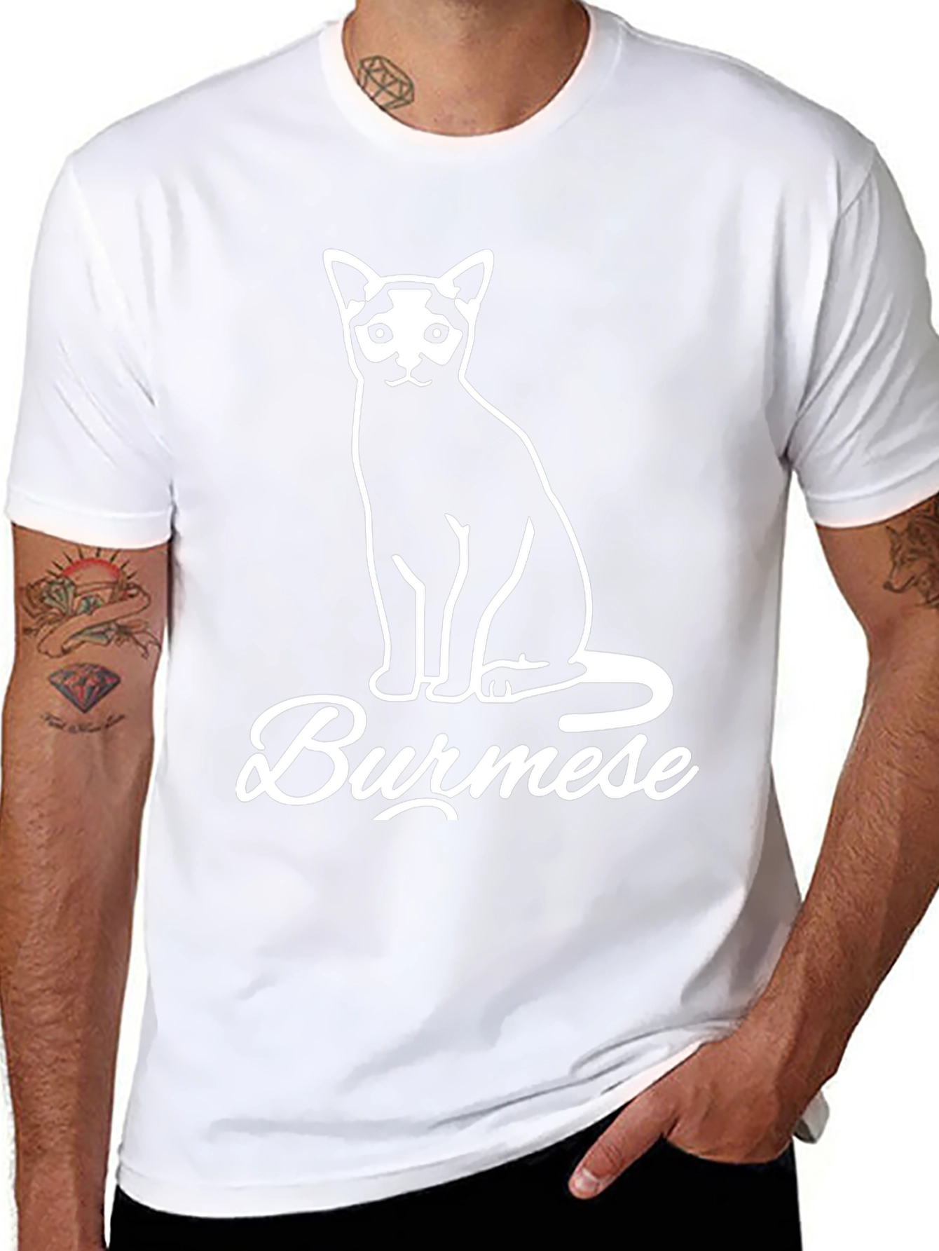 Burmese Cat Graphic Tee