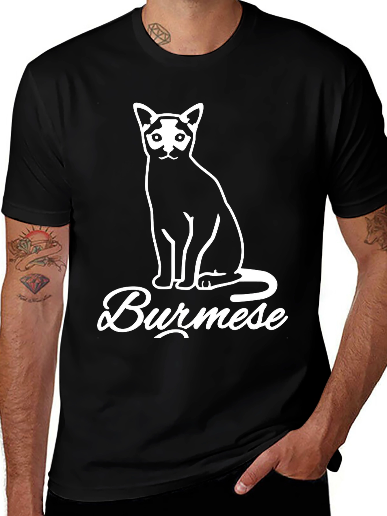Burmese Cat Graphic Tee