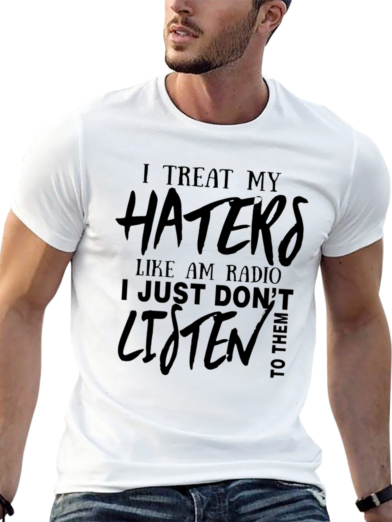 Haters AM Radio Graphic Tee