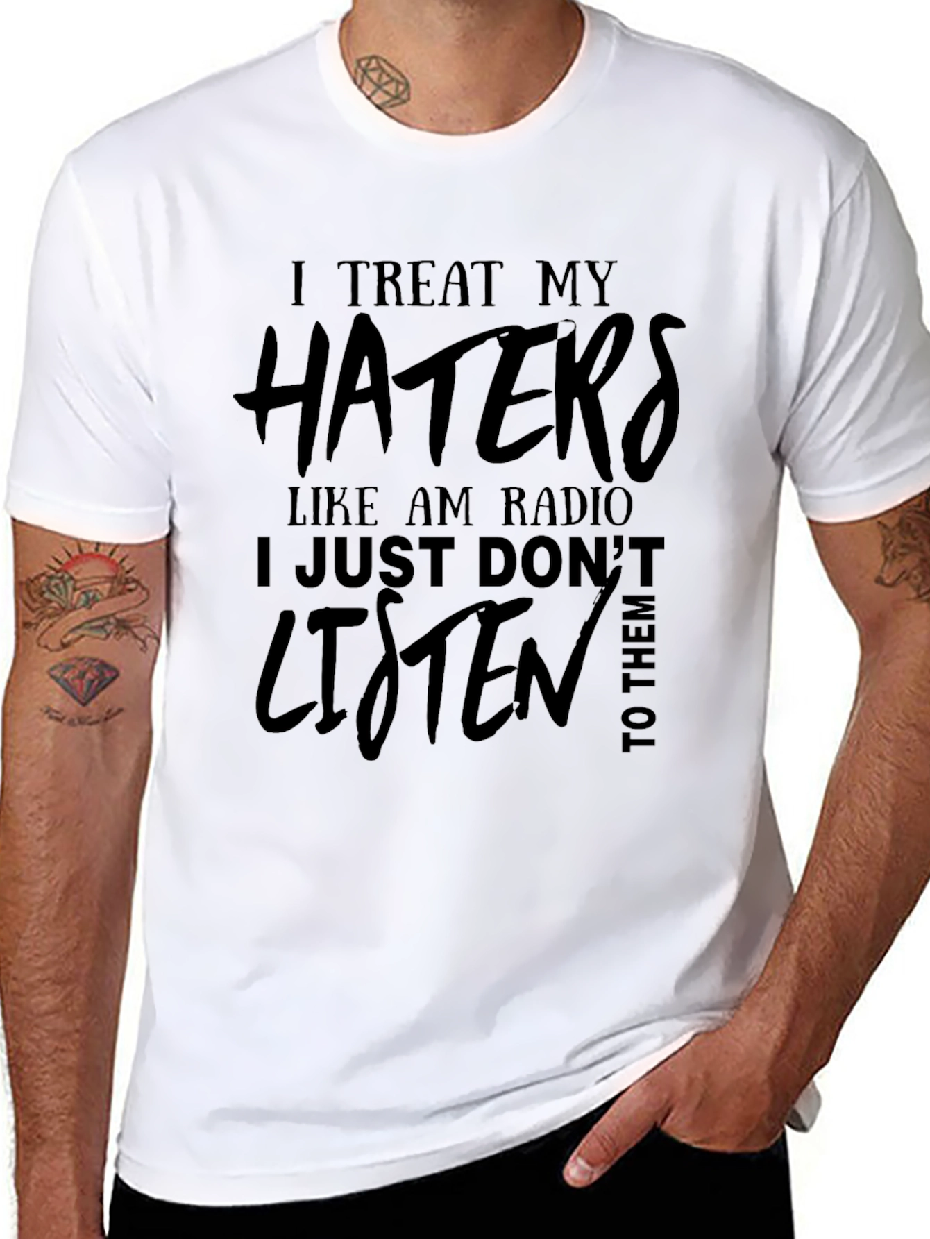 Haters AM Radio Graphic Tee