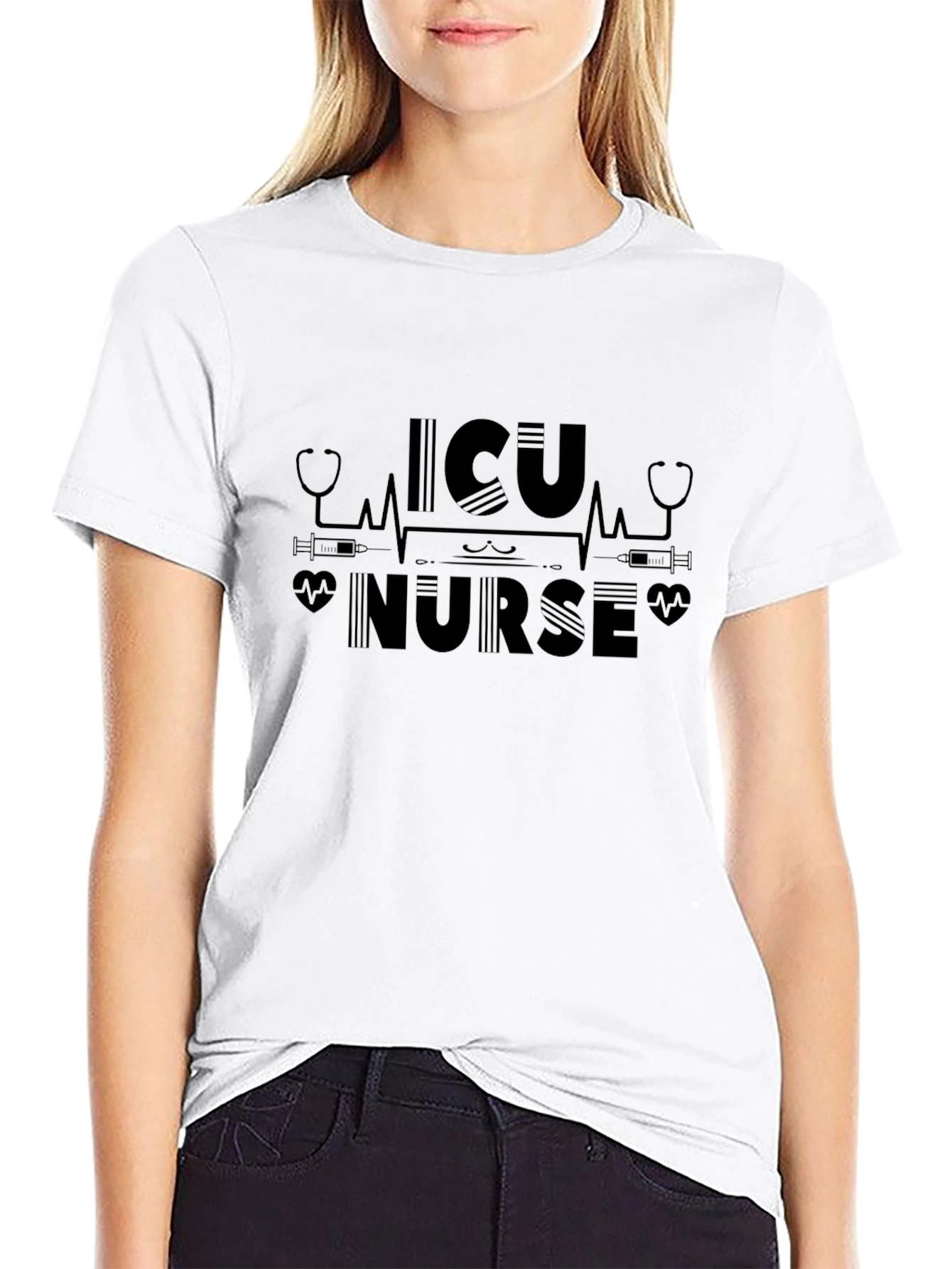 ICU Nurse Graphic T-Shirt - Healthcare Hero Tee
