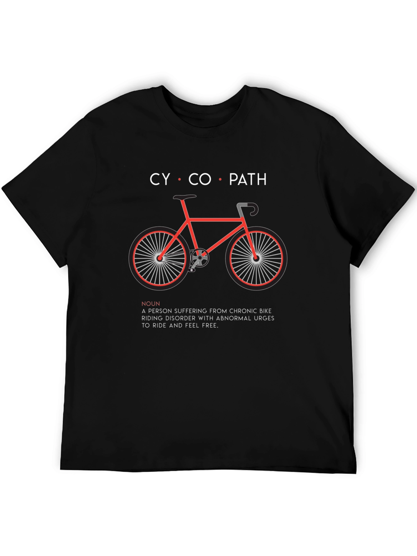 Cyclopath Graphic T-Shirt - Bike Riding Humor