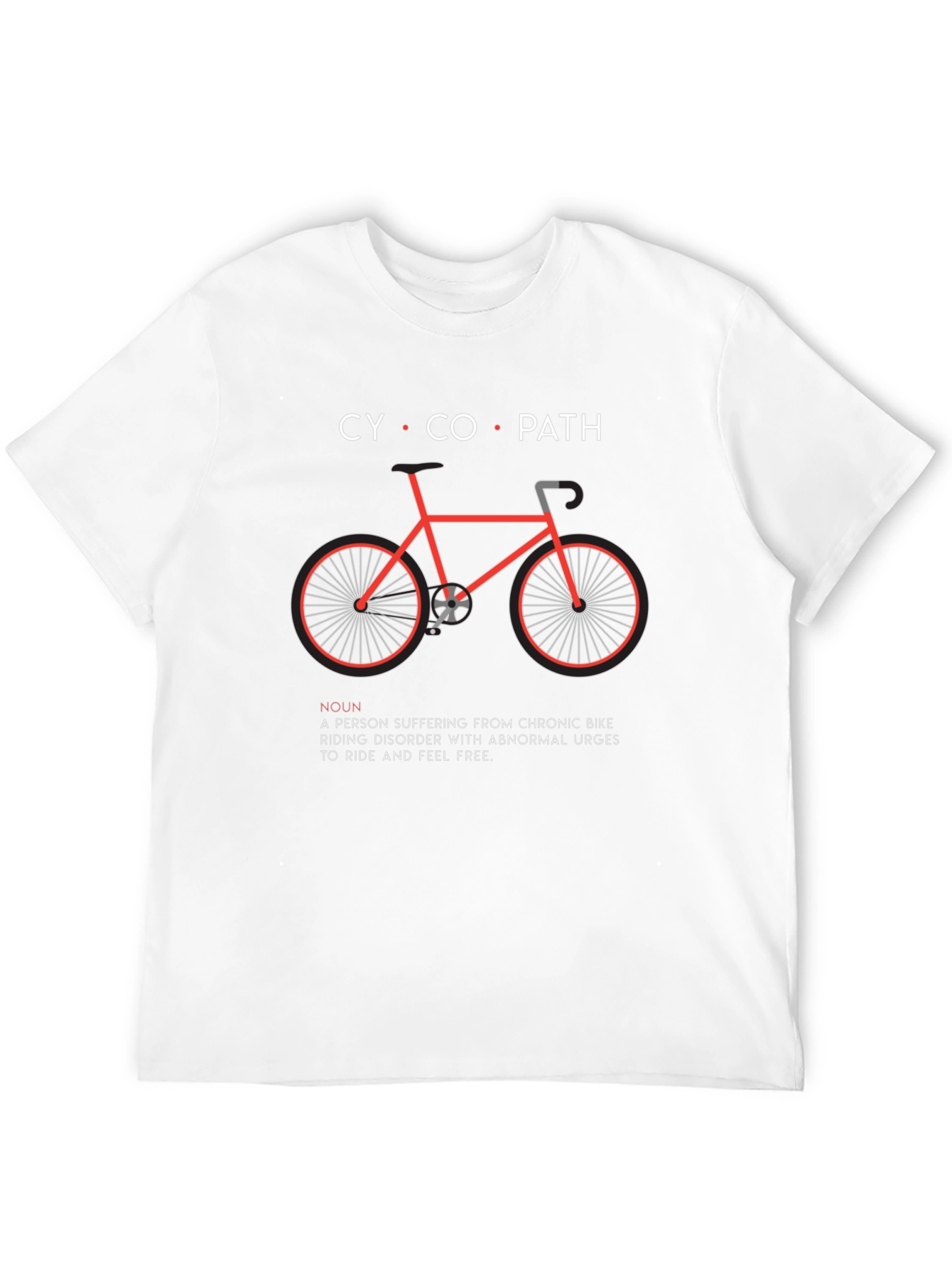 Cyclopath Graphic T-Shirt - Bike Riding Humor
