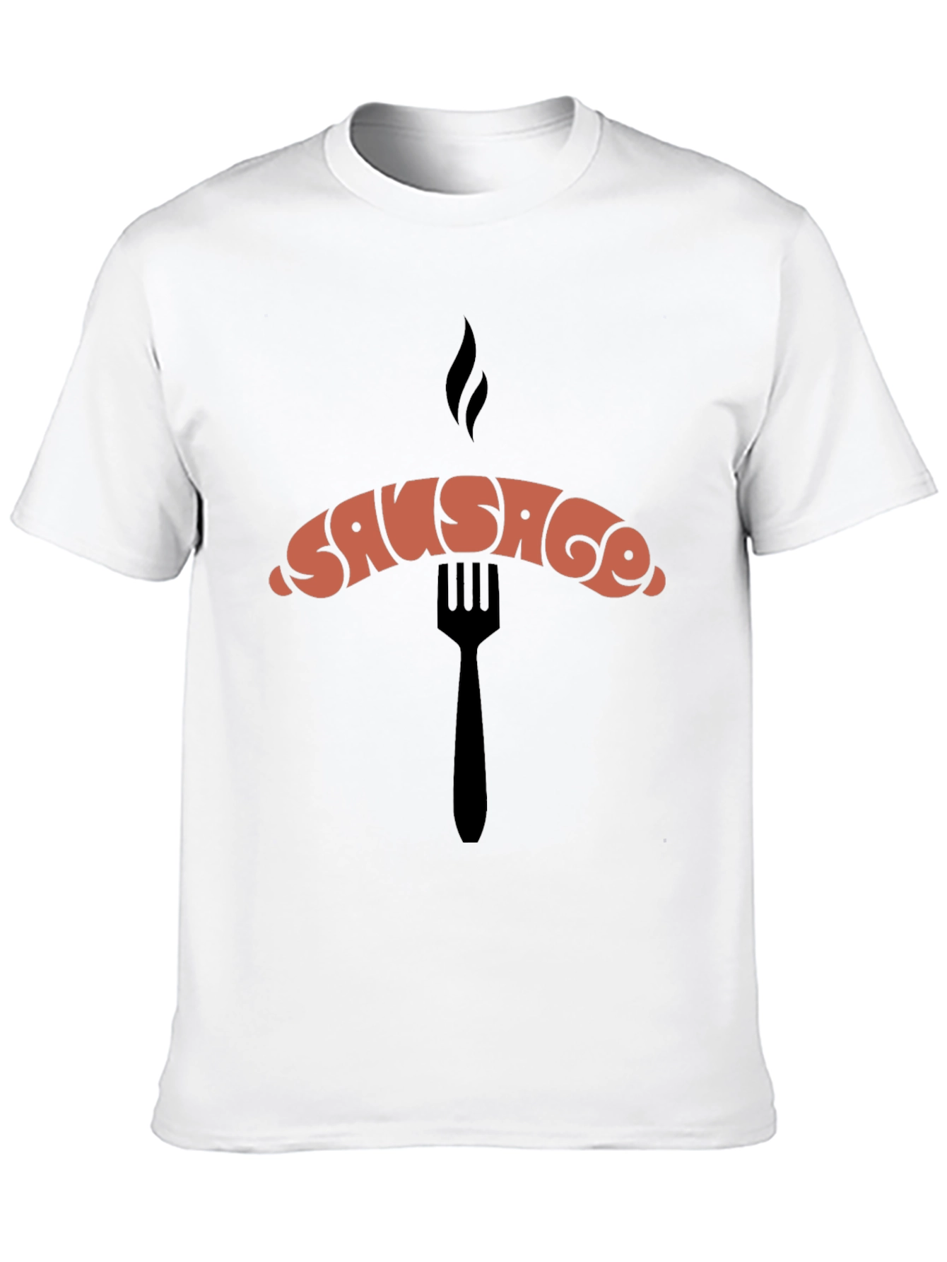 Sausage Graphic Black T-Shirt