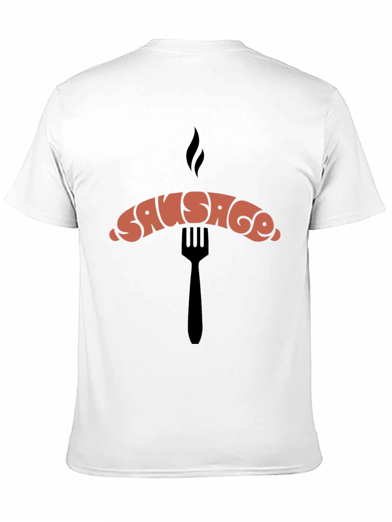 Sausage Graphic Black T-Shirt
