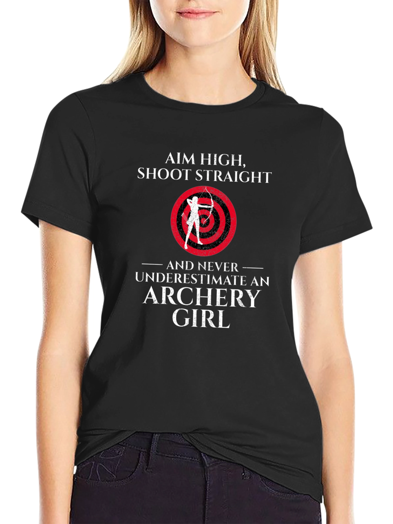 Aim High Archery Girl Graphic Tee