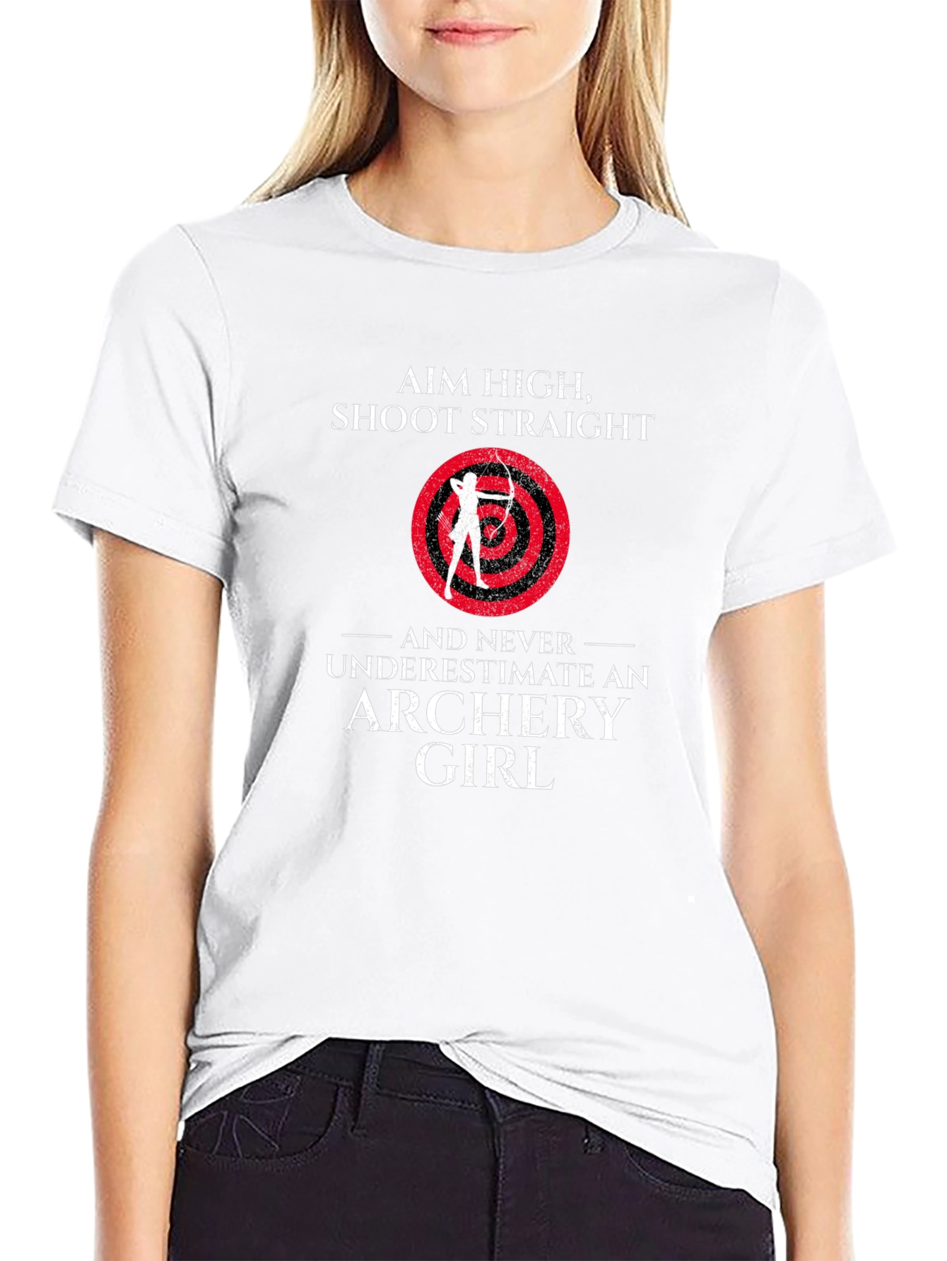 Aim High Archery Girl Graphic Tee