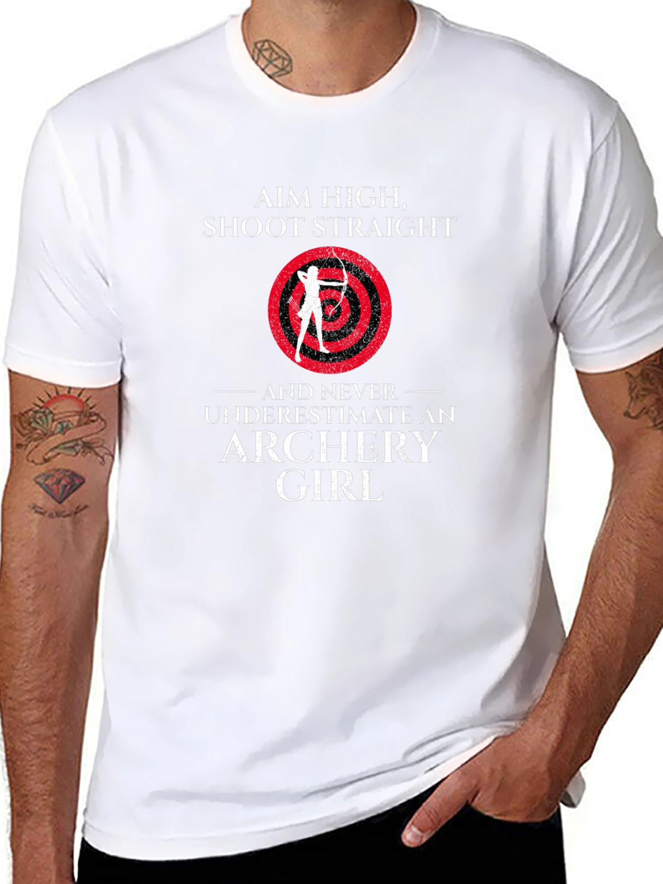 Aim High Archery Girl Graphic Tee