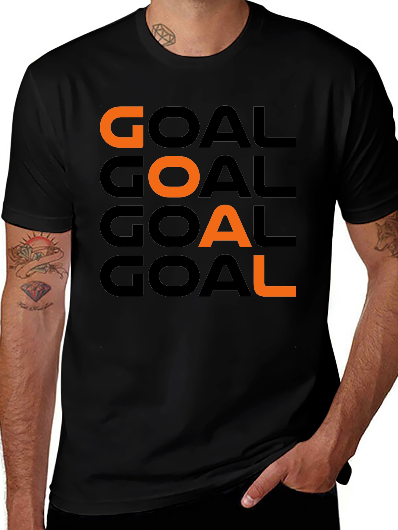 Goal T-Shirt - Black Graphic Tee
