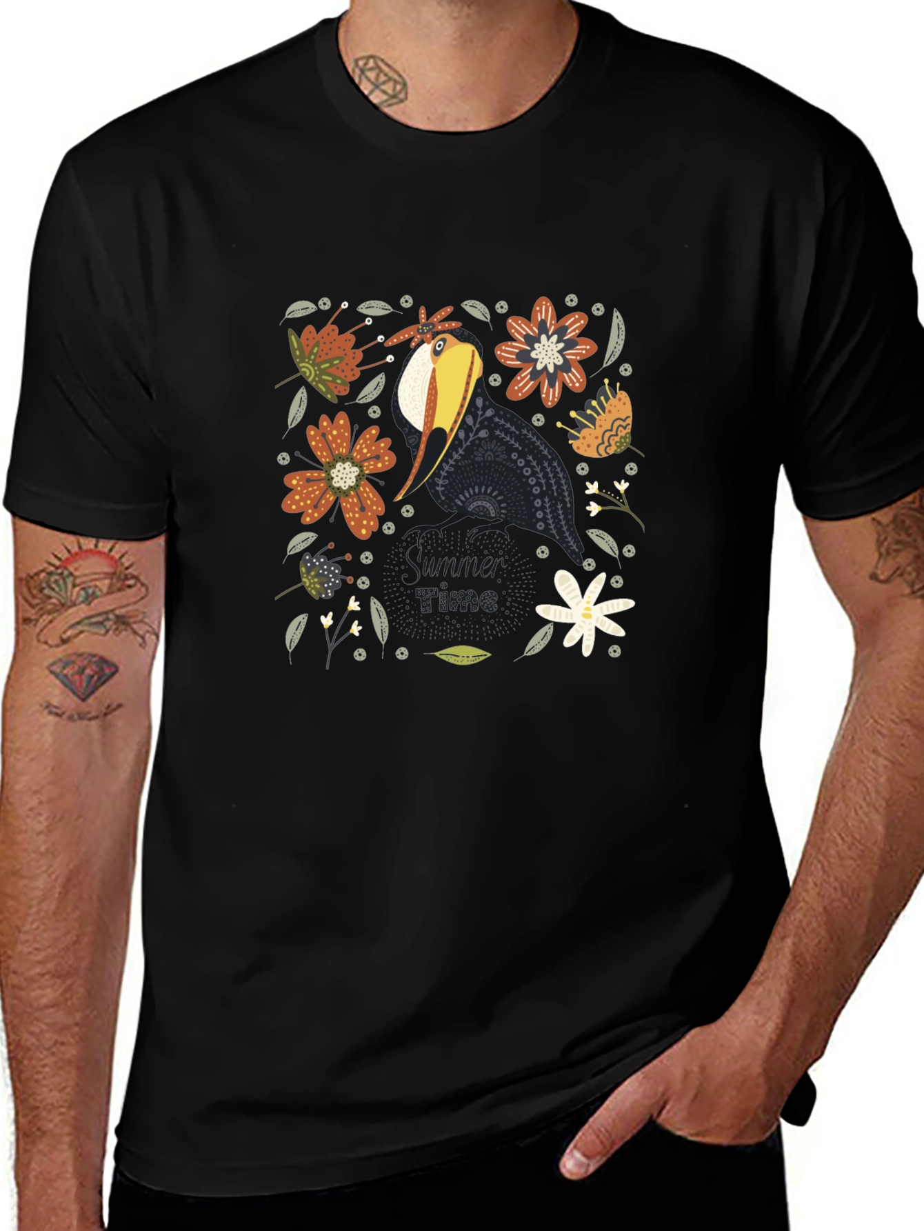 Summer Vibes Toucan Graphic Tee