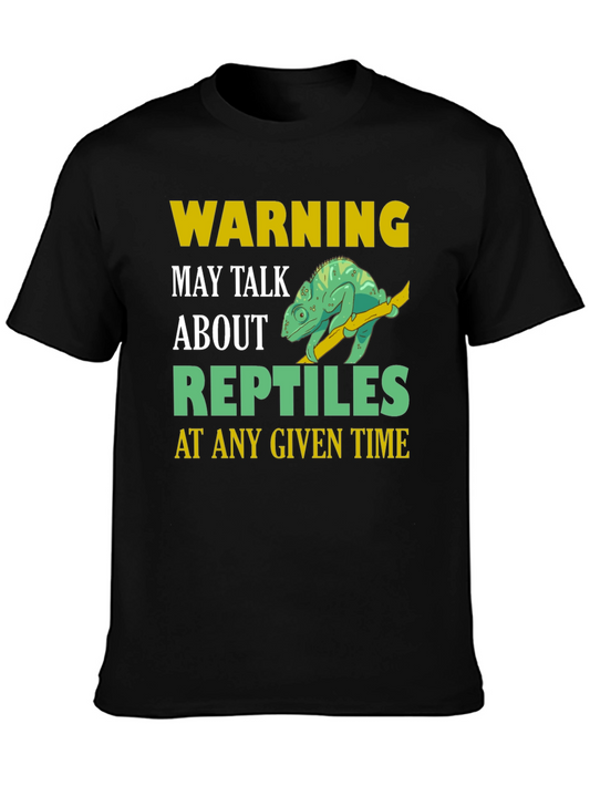 Warning May Talk About Reptiles T-Shirt
