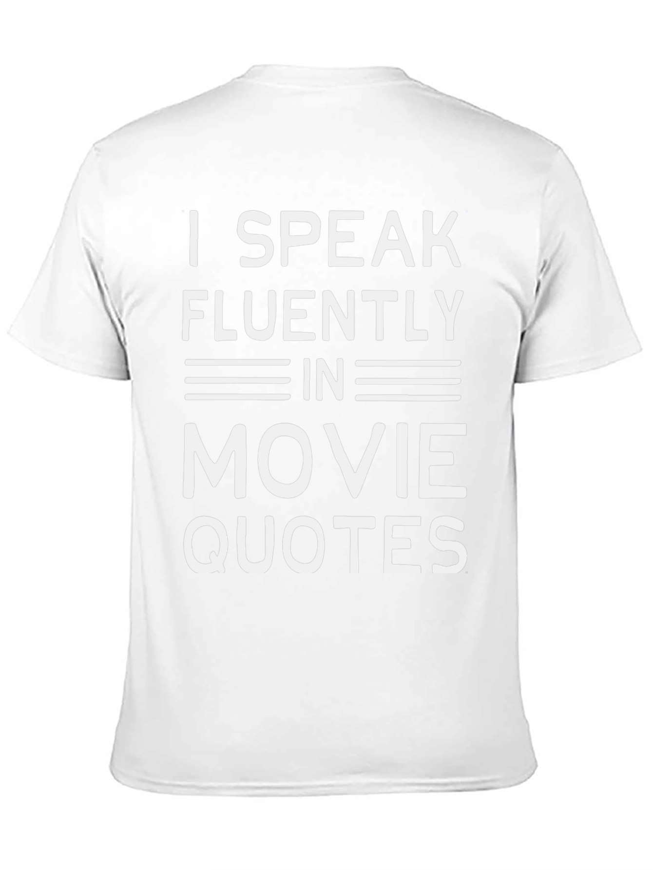 I Speak Movie Quotes T-Shirt - Black Cotton