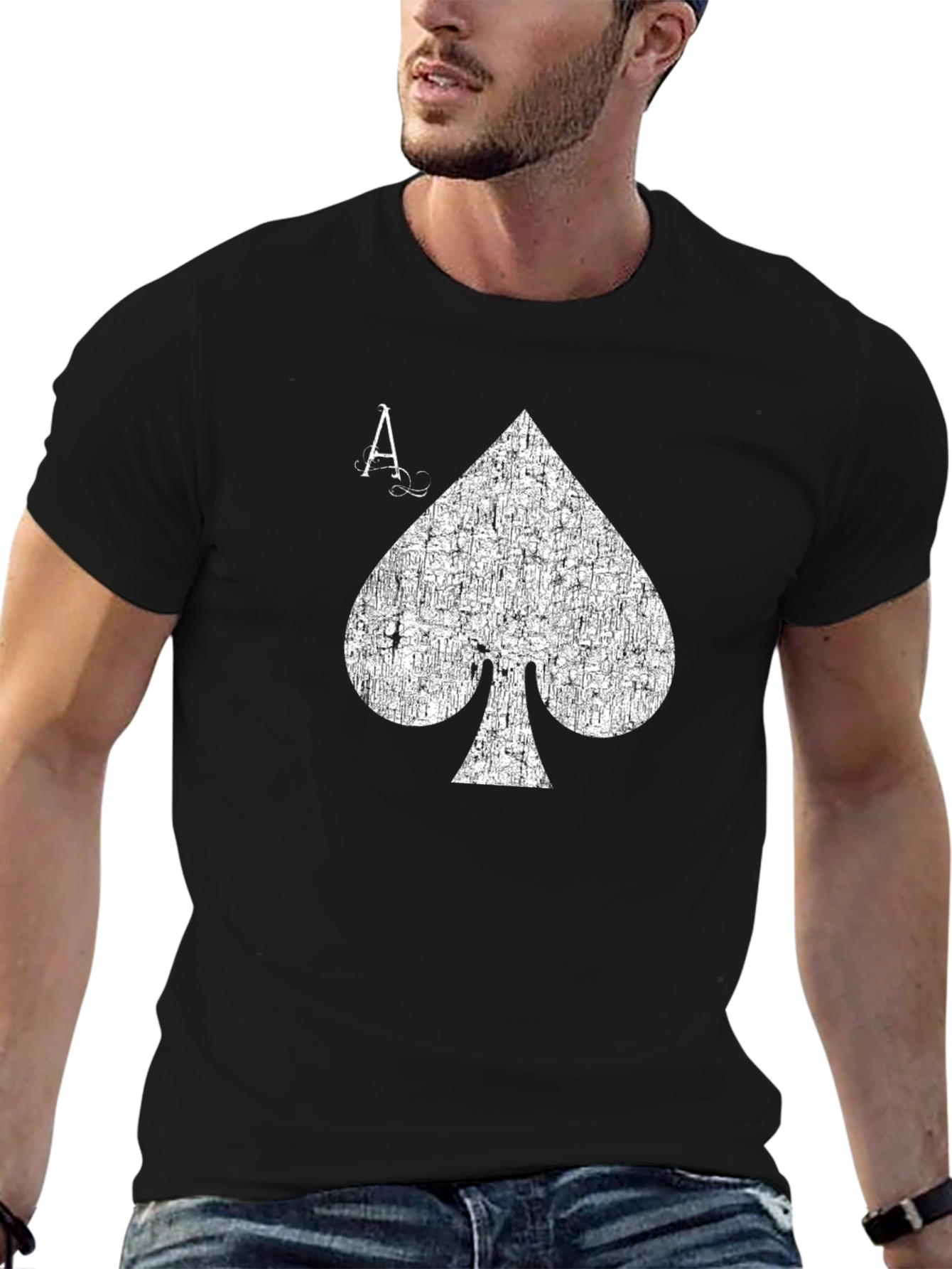 Ace of Spades Graphic T-Shirt - Black
