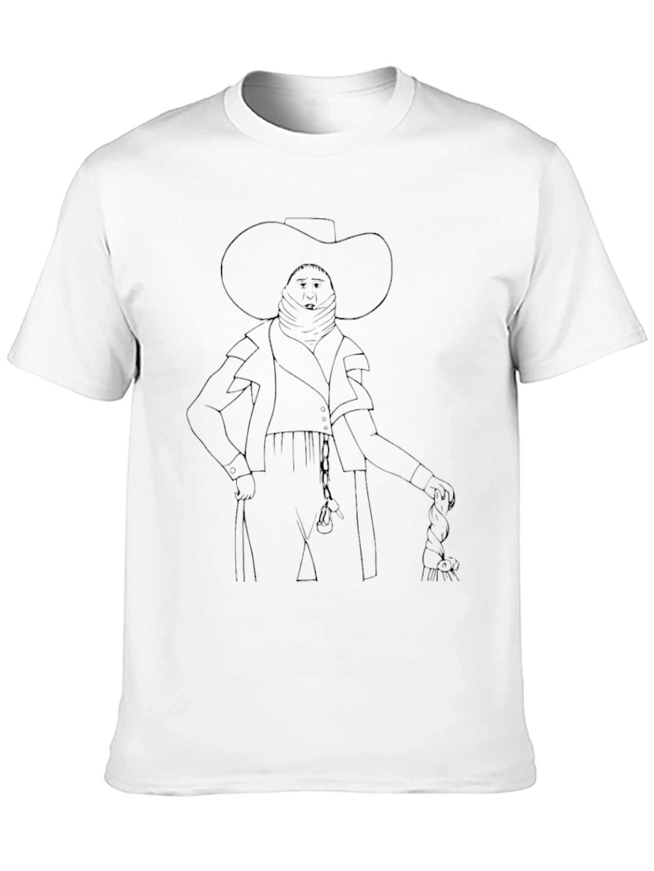 Charro T-Shirt - Black - Hand Drawn Look