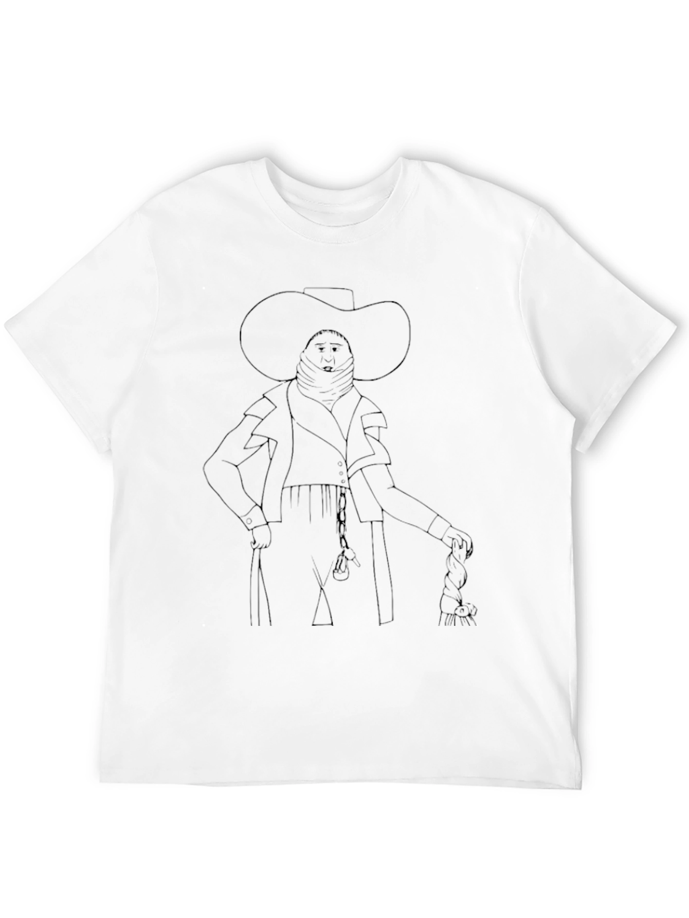 Charro T-Shirt - Black - Hand Drawn Look