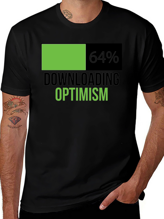 Downloading Optimism Graphic T-Shirt