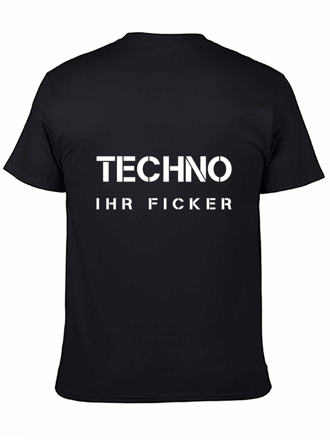 Techno Music Fan Black Tee