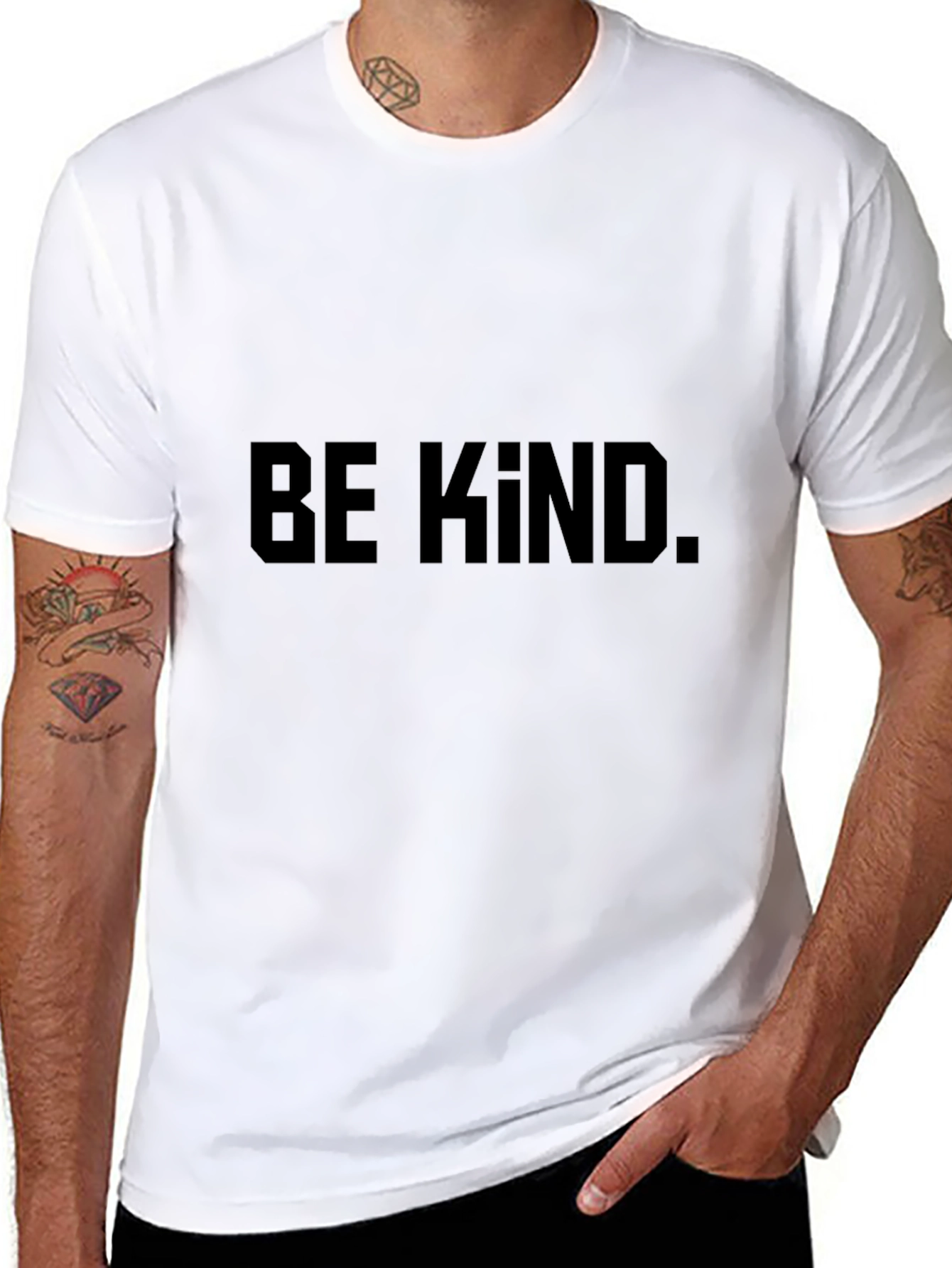 Be Kind Black T-Shirt - Inspirational Message