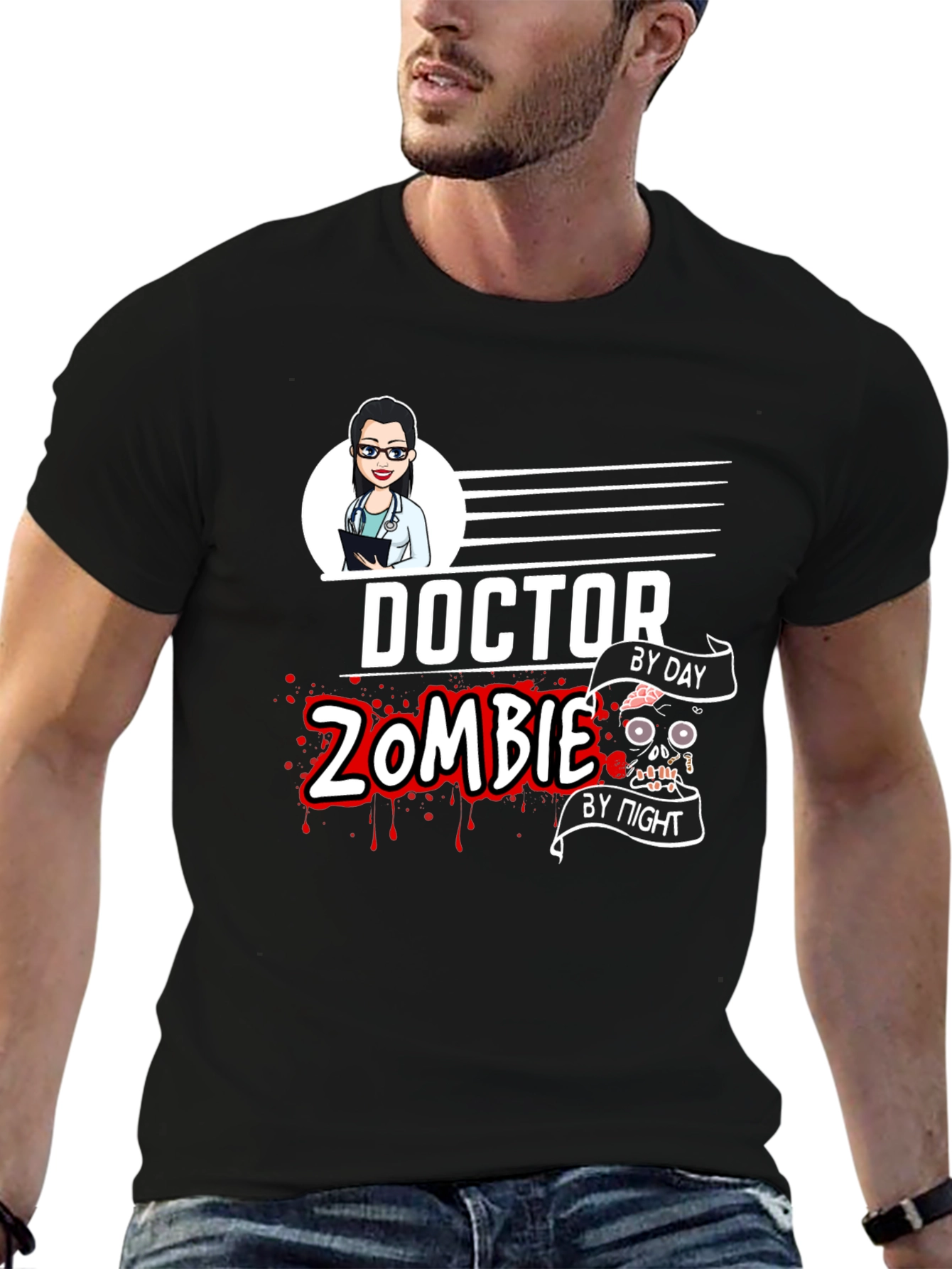 Doctor Zombie T-Shirt - Day to Night Fun