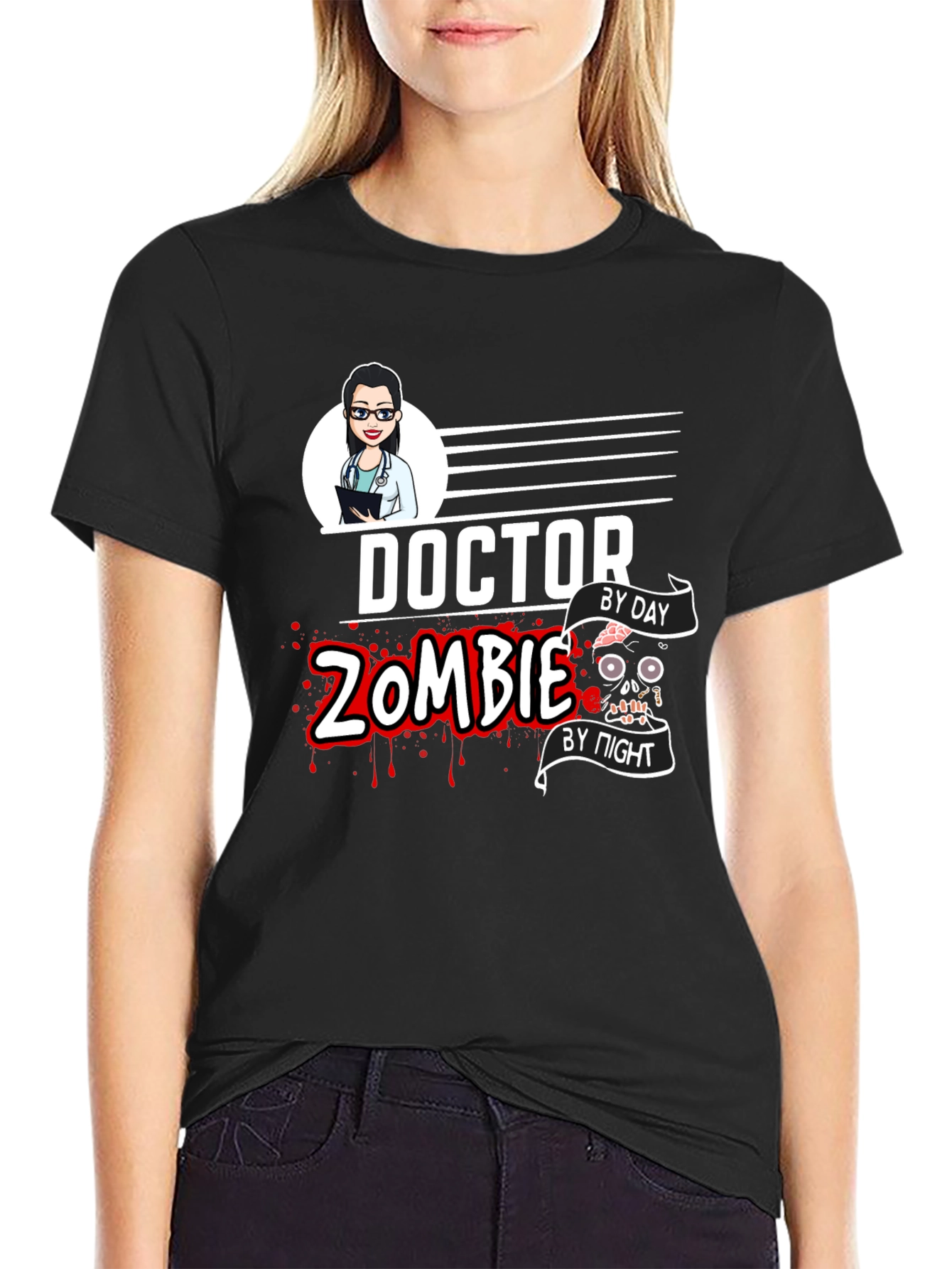 Doctor Zombie T-Shirt - Day to Night Fun