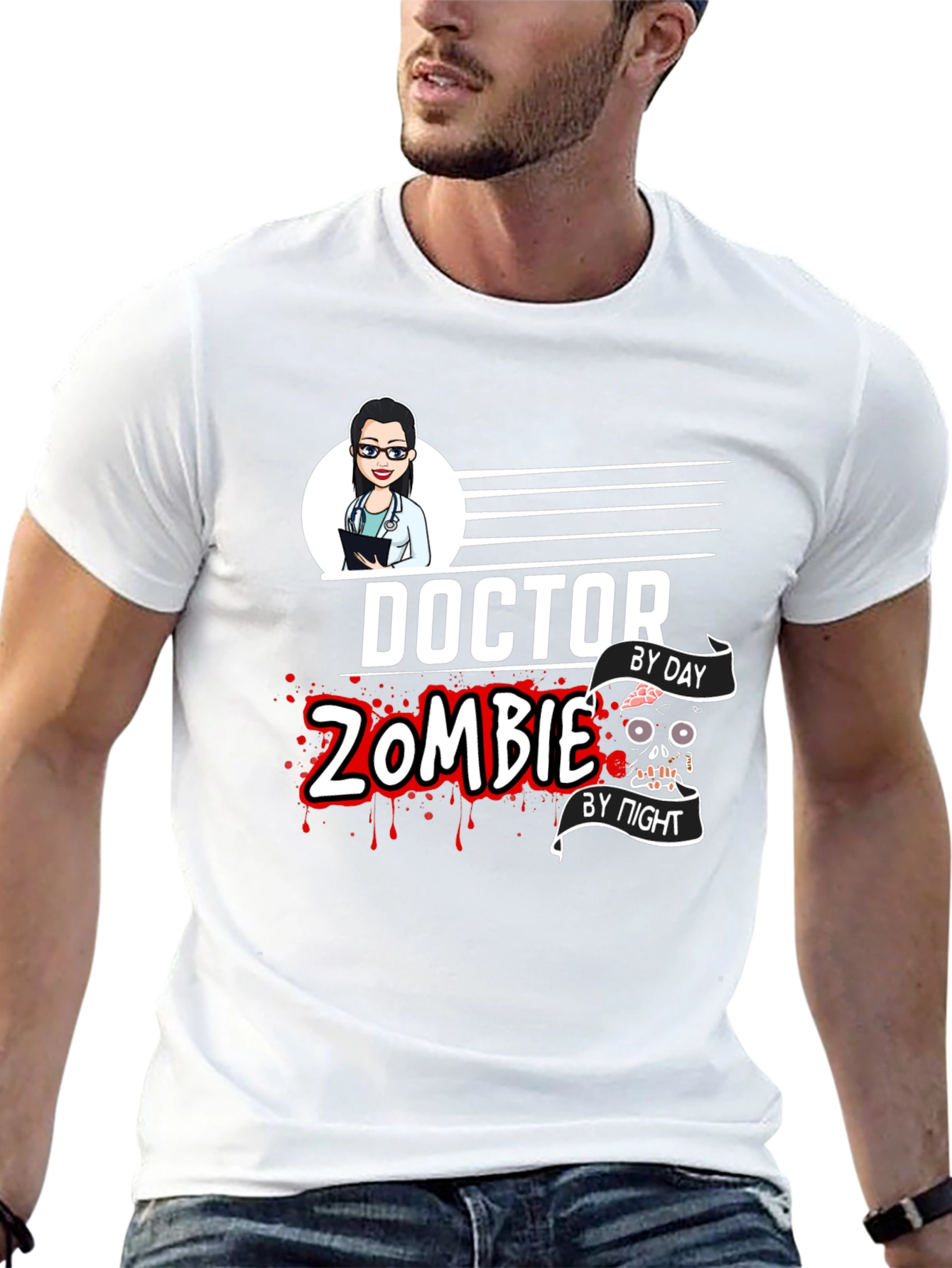 Doctor Zombie T-Shirt - Day to Night Fun