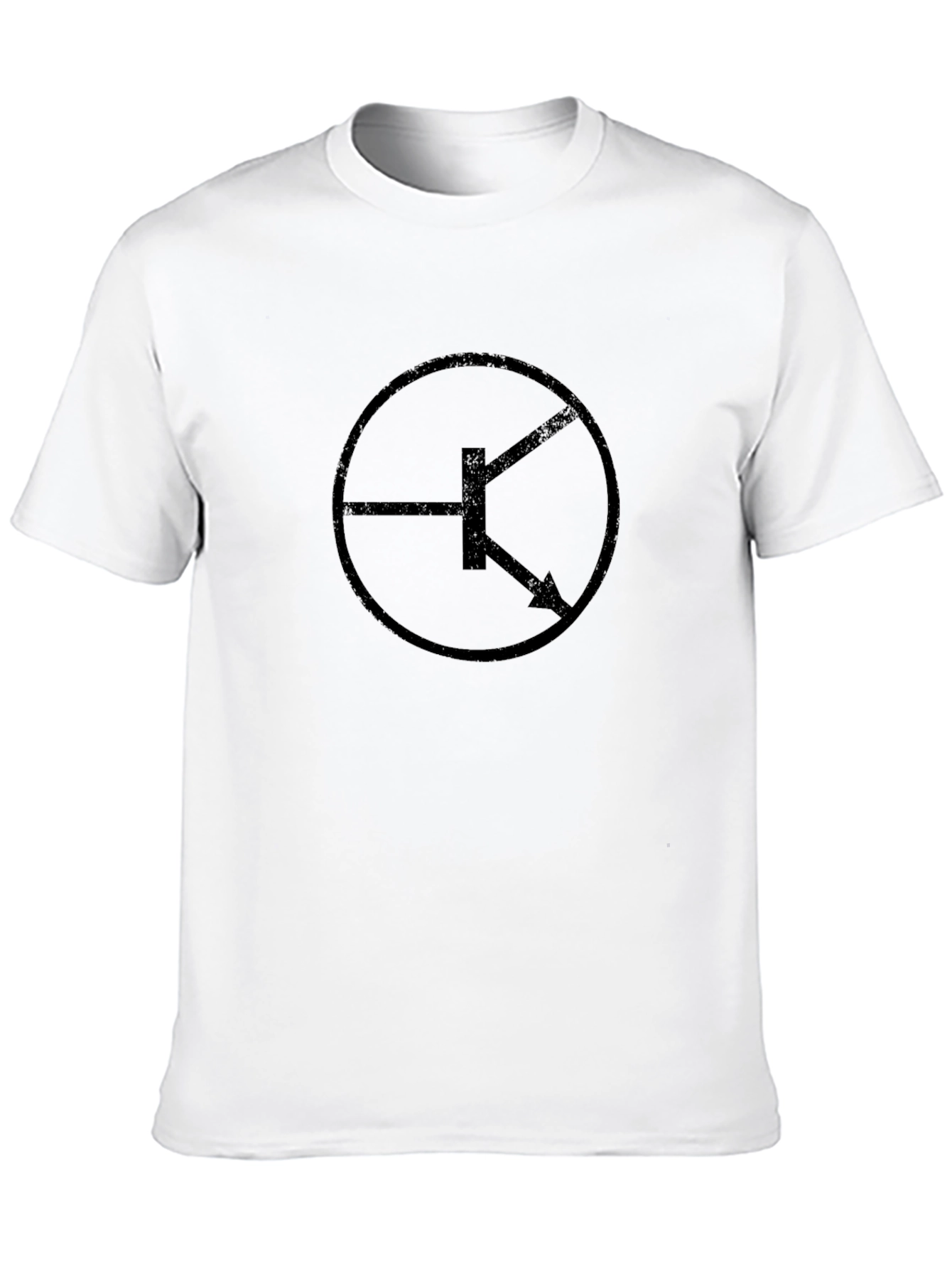 Black Transistor Circuit Symbol Graphic Tee