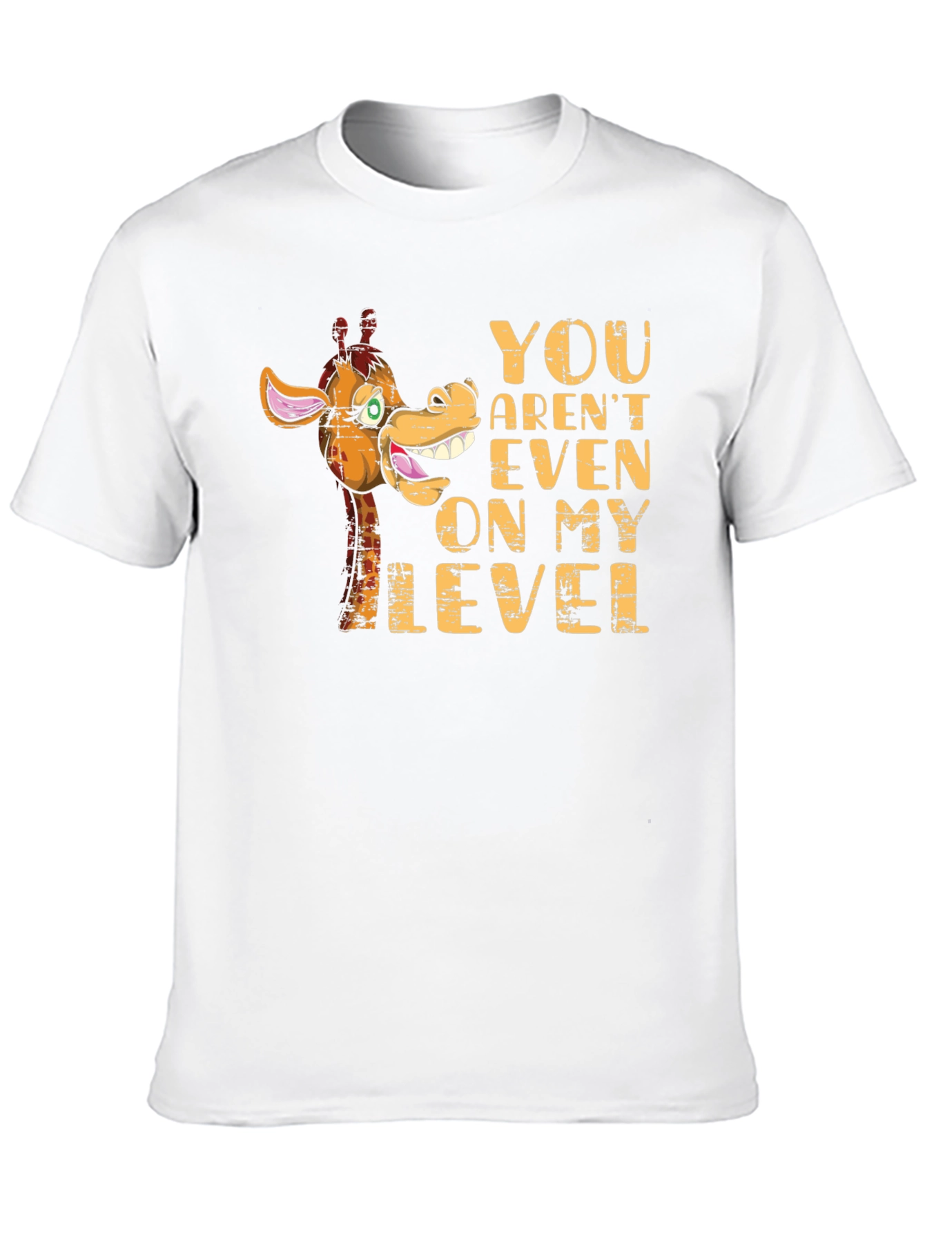 Funny Giraffe Not On My Level Graphic T-Shirt