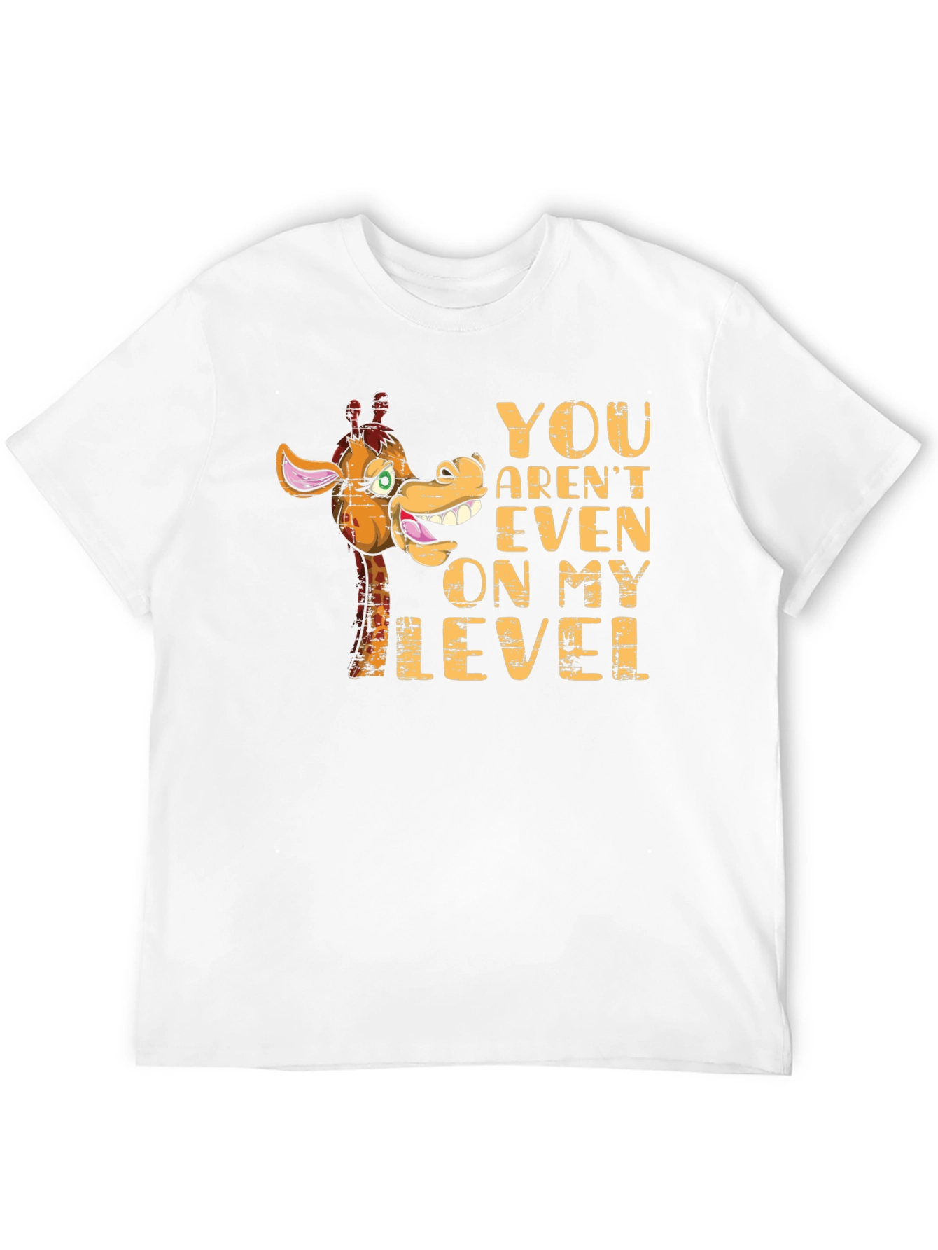 Funny Giraffe Not On My Level Graphic T-Shirt