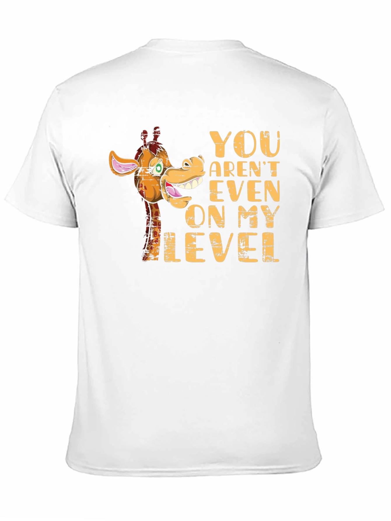 Funny Giraffe Not On My Level Graphic T-Shirt