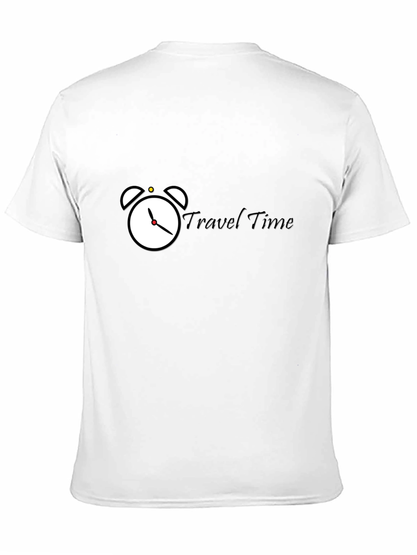 Travel Time Graphic T-Shirt - Stylish Black Tee