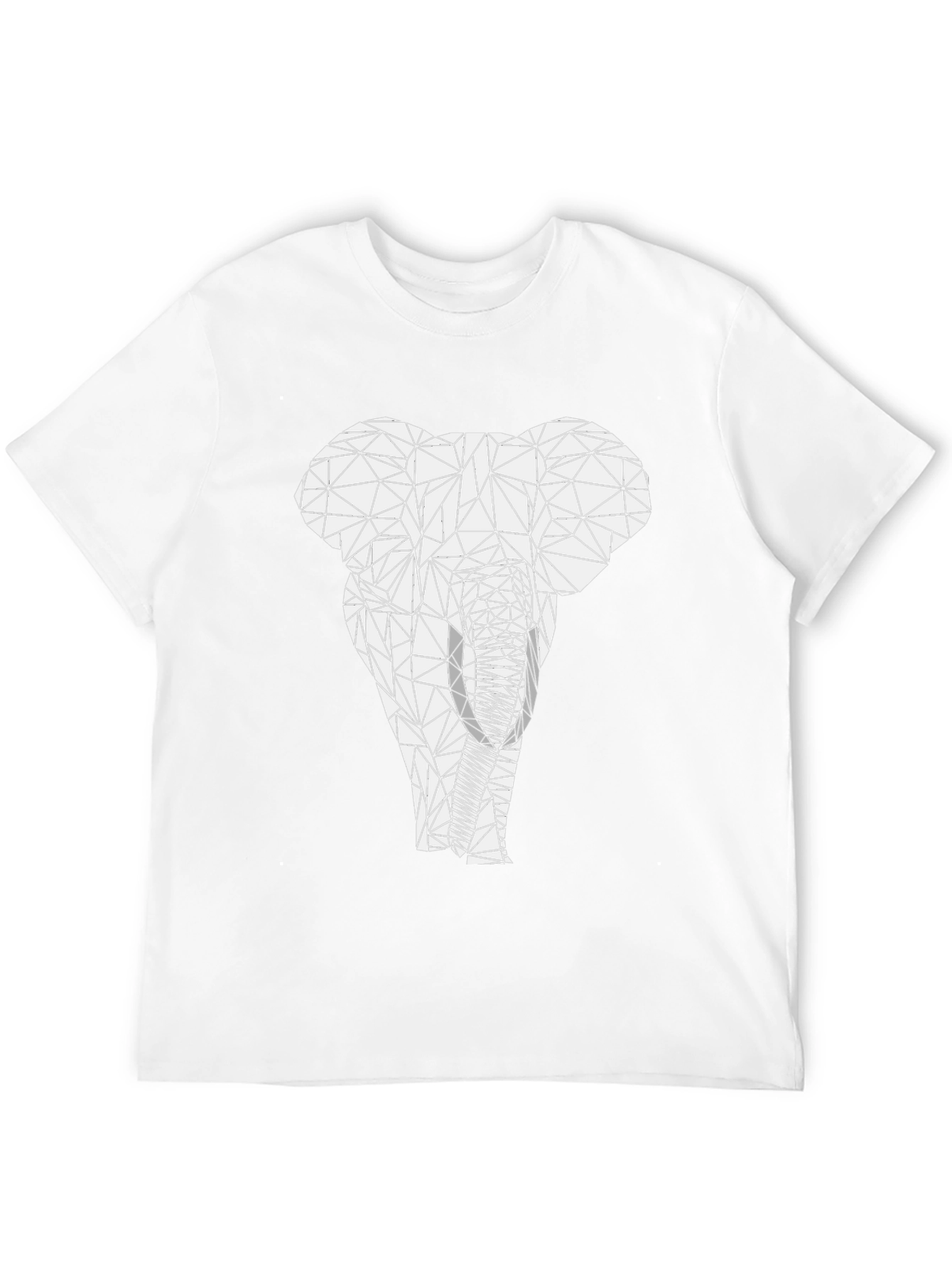 Geometric Elephant Graphic Tee - Modern Animal Print
