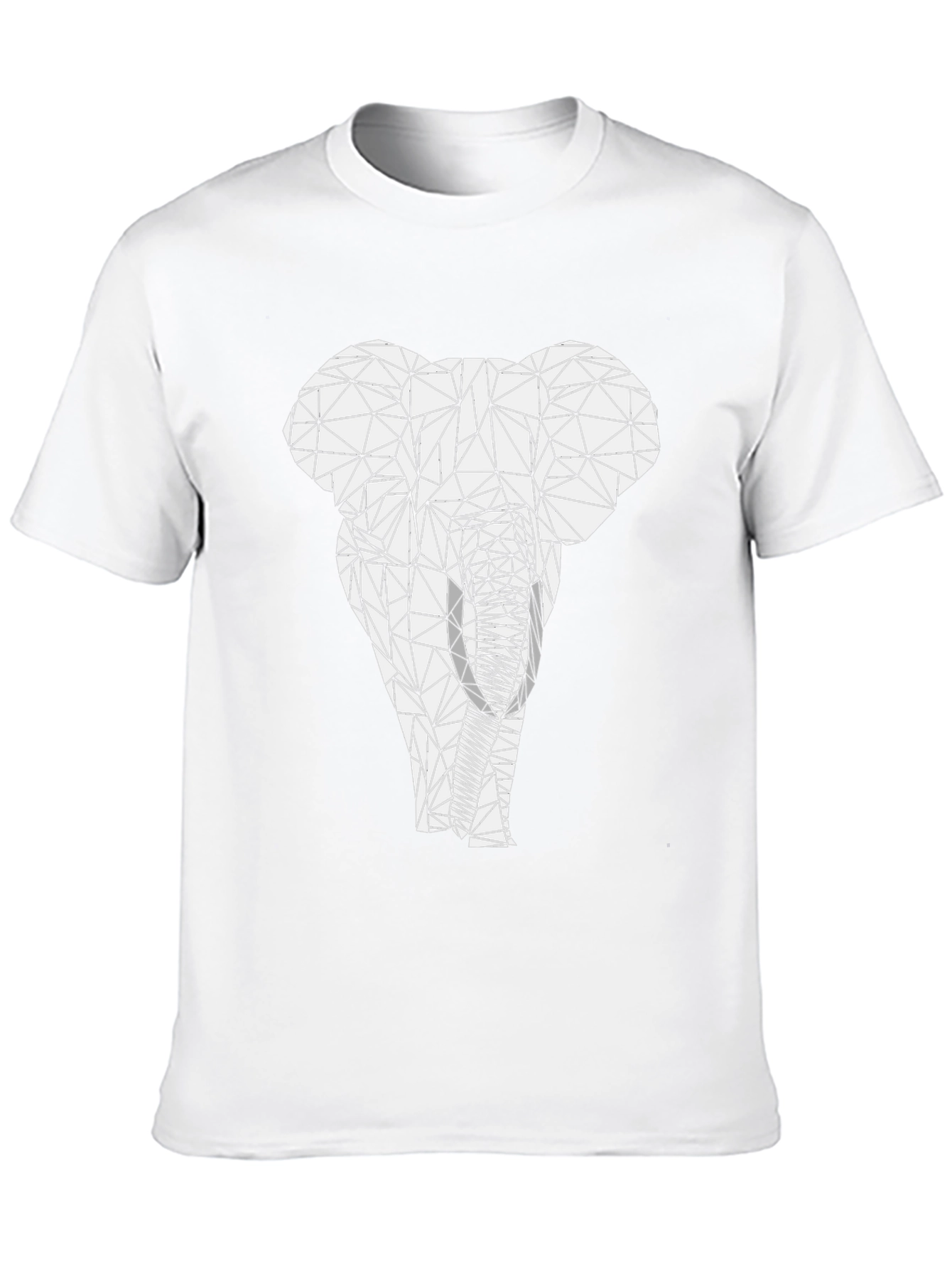 Geometric Elephant Graphic Tee - Modern Animal Print