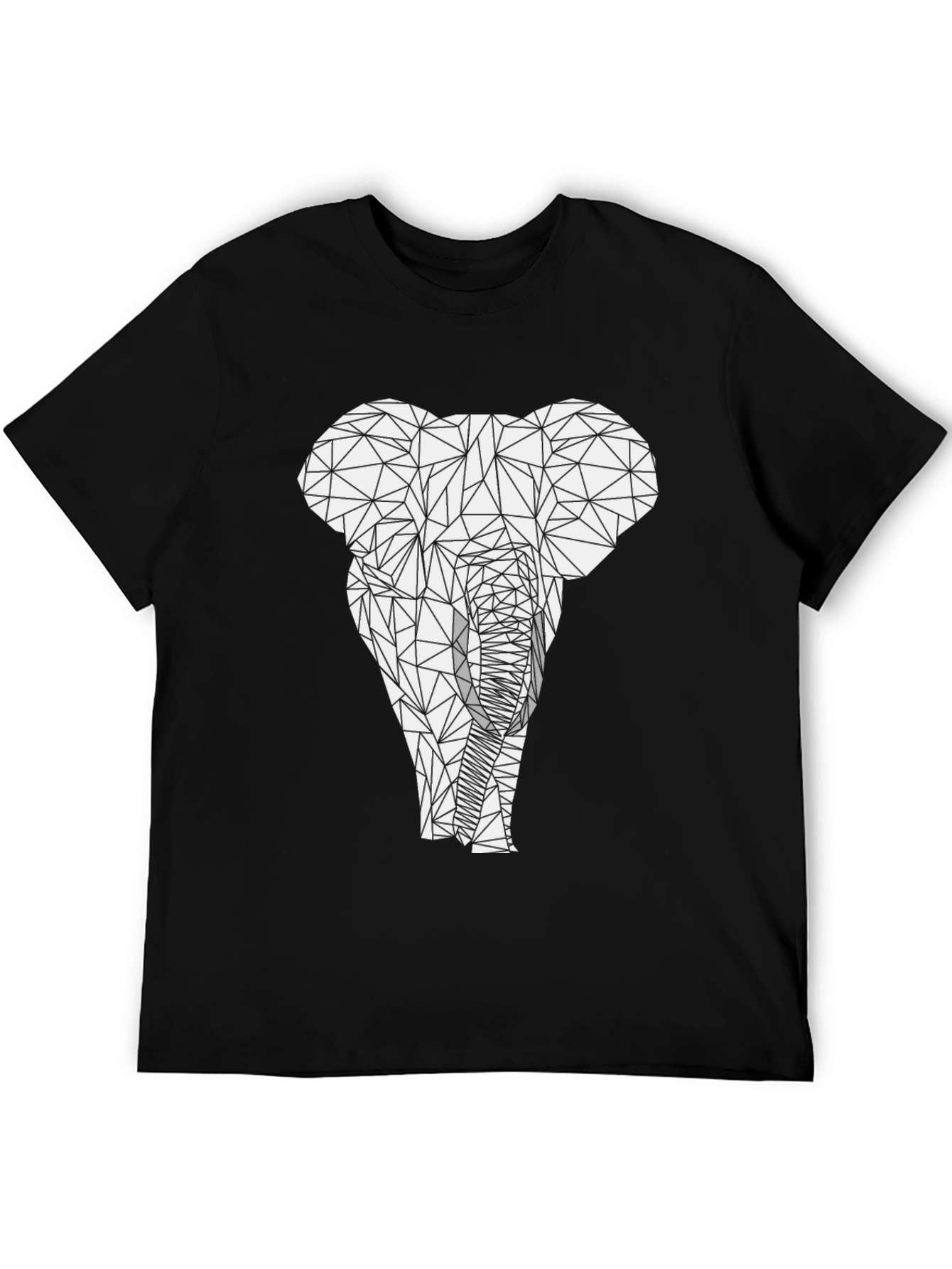Geometric Elephant Graphic Tee - Modern Animal Print