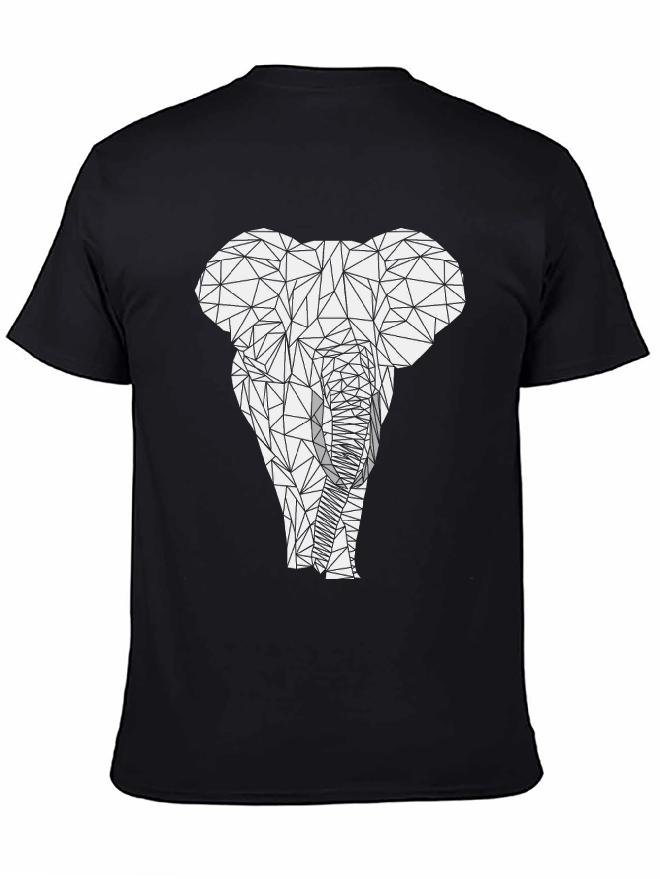 Geometric Elephant Graphic Tee - Modern Animal Print