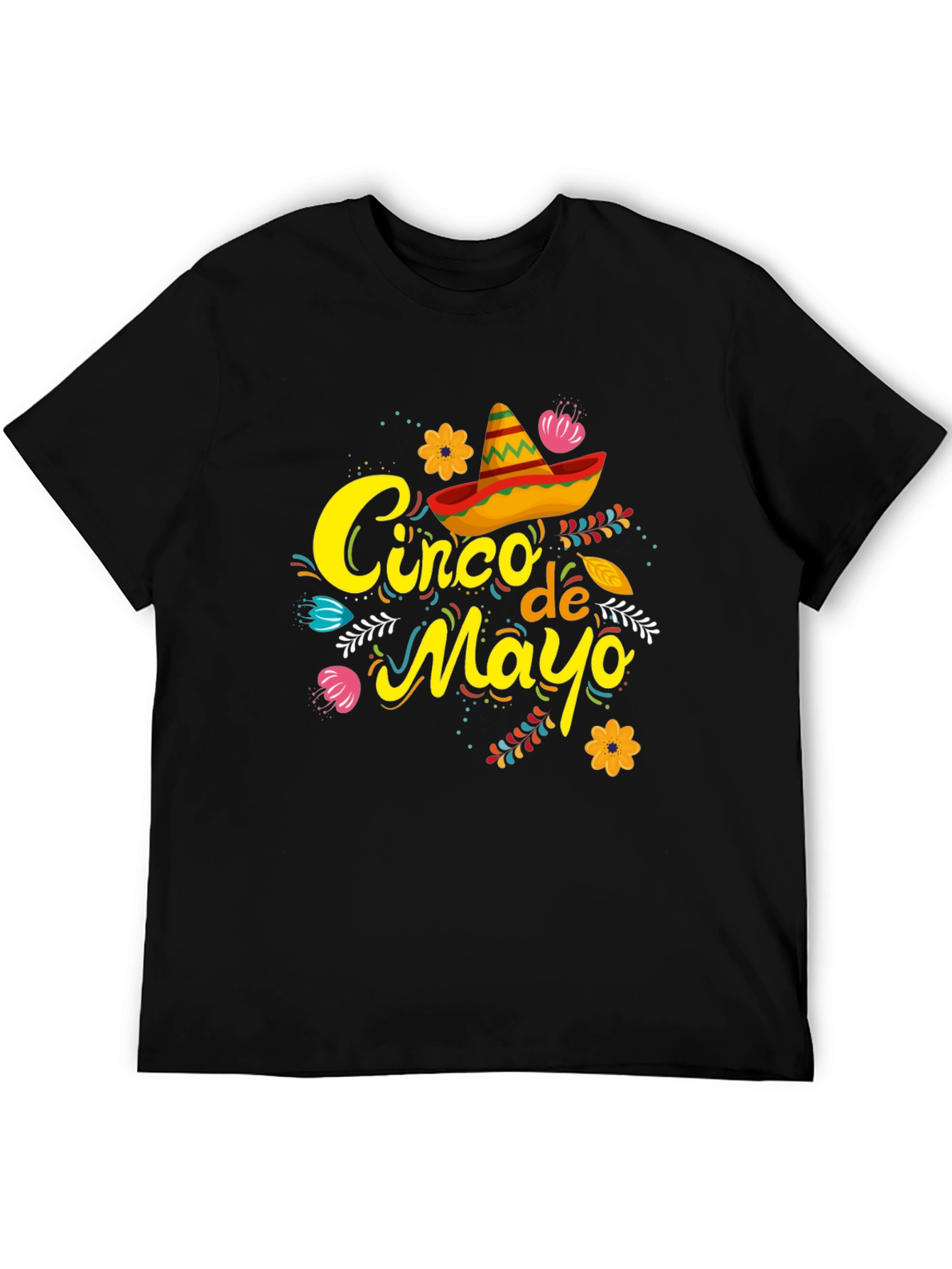 Cinco de Mayo T-Shirt - Black Graphic Tee