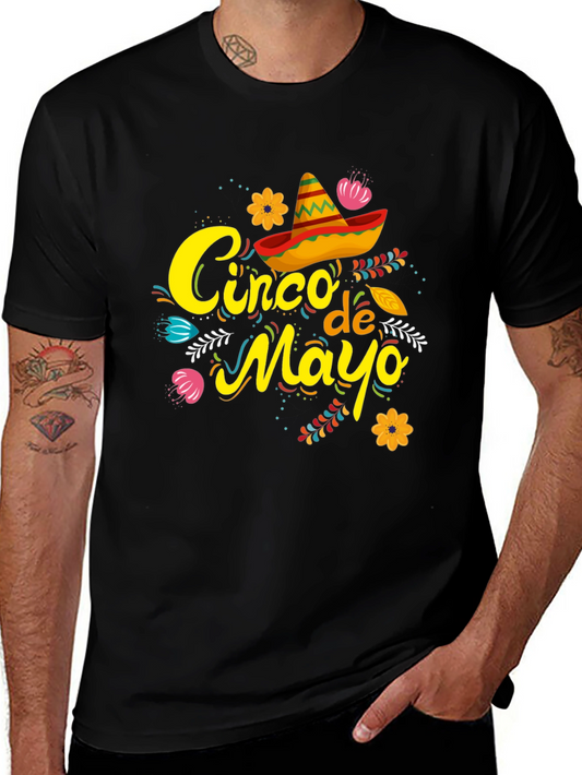 Cinco de Mayo T-Shirt - Black Graphic Tee