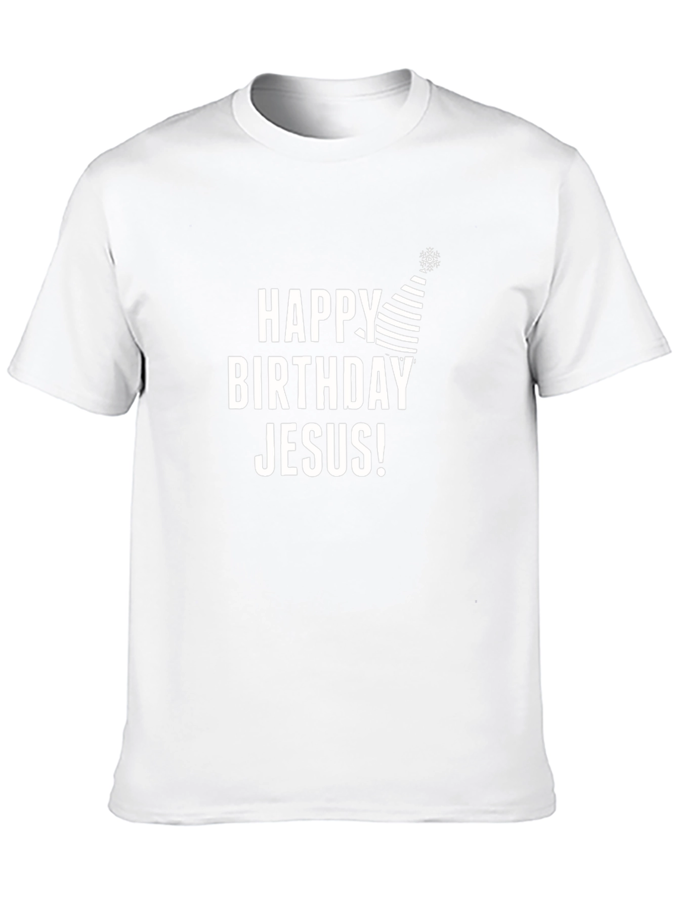 Happy Birthday Jesus T-Shirt Black Holiday Graphic Tee