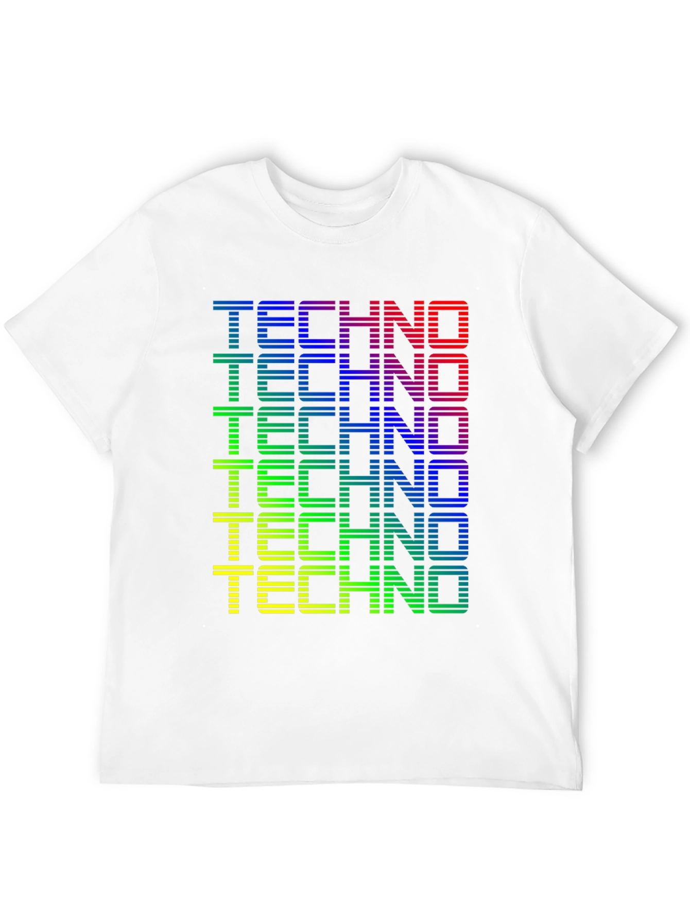 Retro Techno Graphic Tee - Black