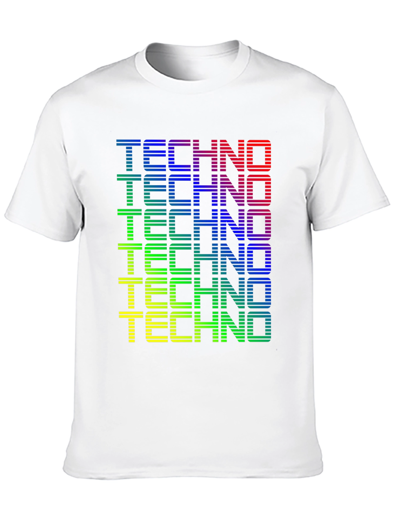 Retro Techno Graphic Tee - Black