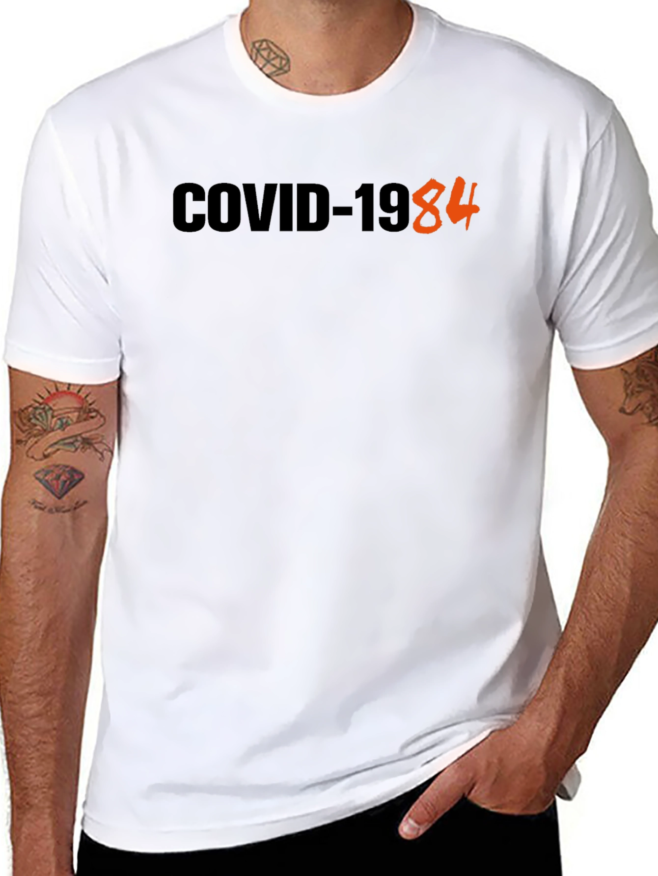 COVID-1984 Graphic Tee - Statement T-Shirt