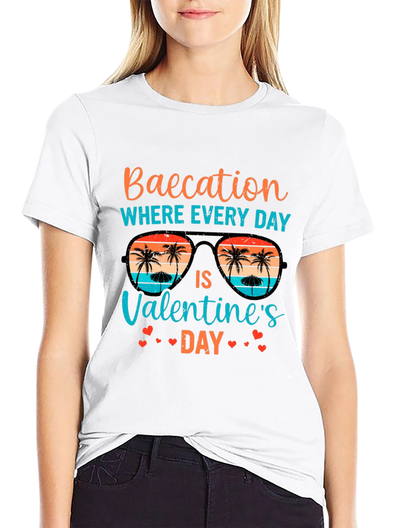 Baecation Valentines Day Graphic T-Shirt
