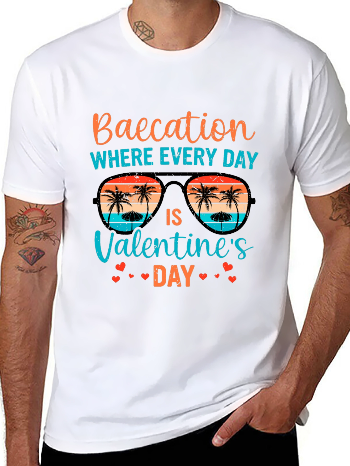 Baecation Valentines Day Graphic T-Shirt