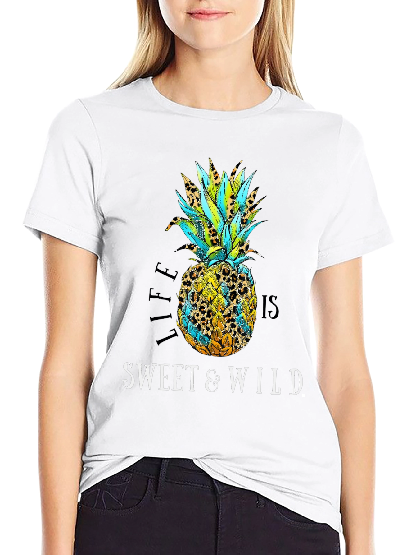 Sweet & Wild Pineapple Graphic Tee