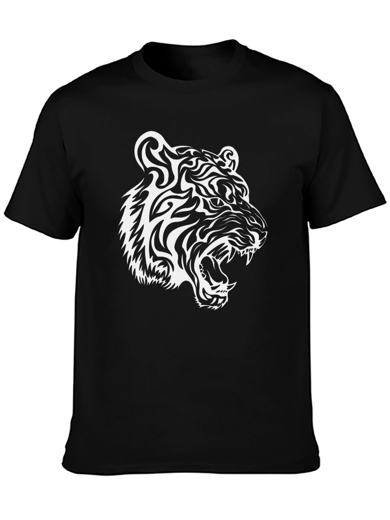 Black Tiger Graphic Tee - Bold and Stylish